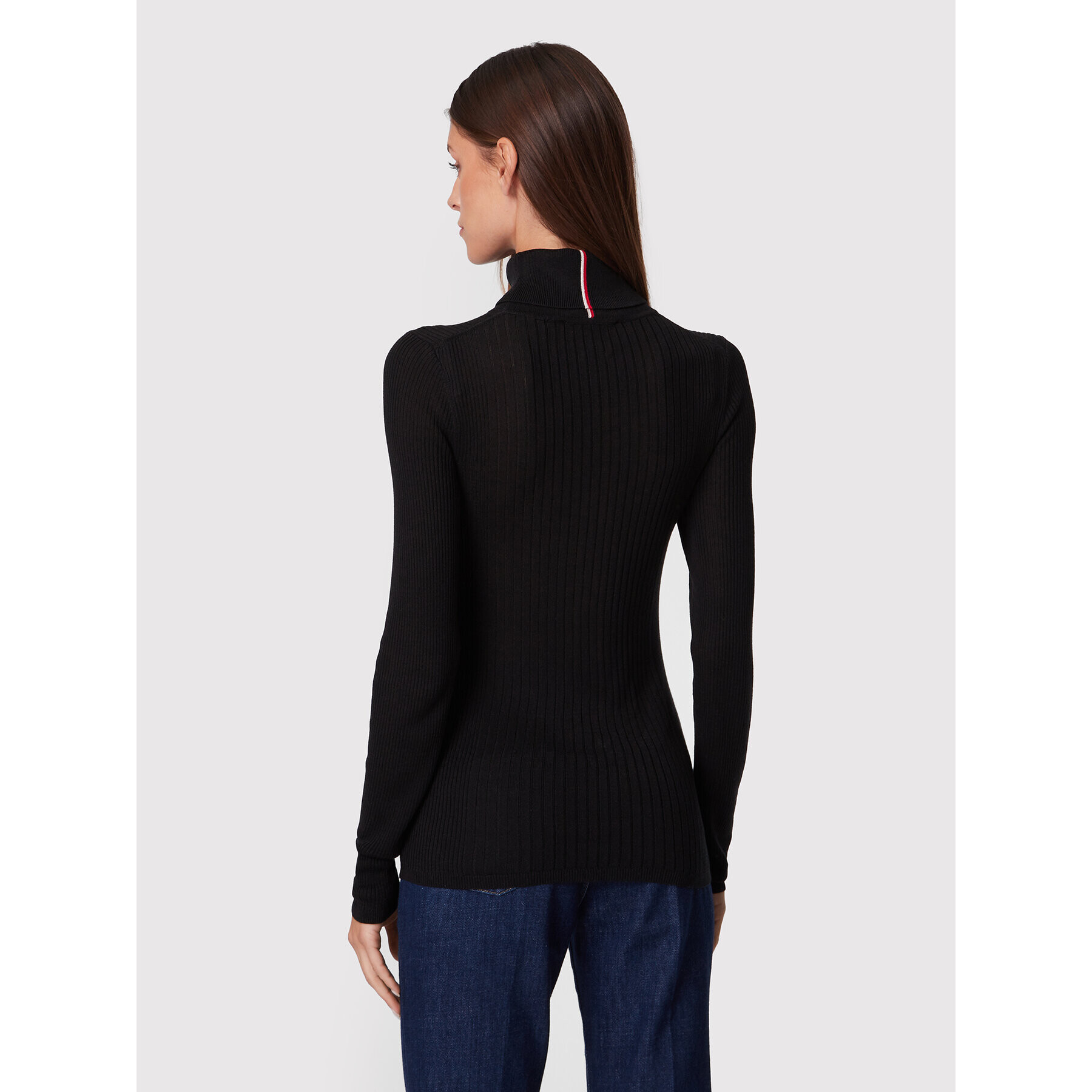 Tommy Hilfiger Поло WW0WW35869 Черен Slim Fit - Pepit.bg