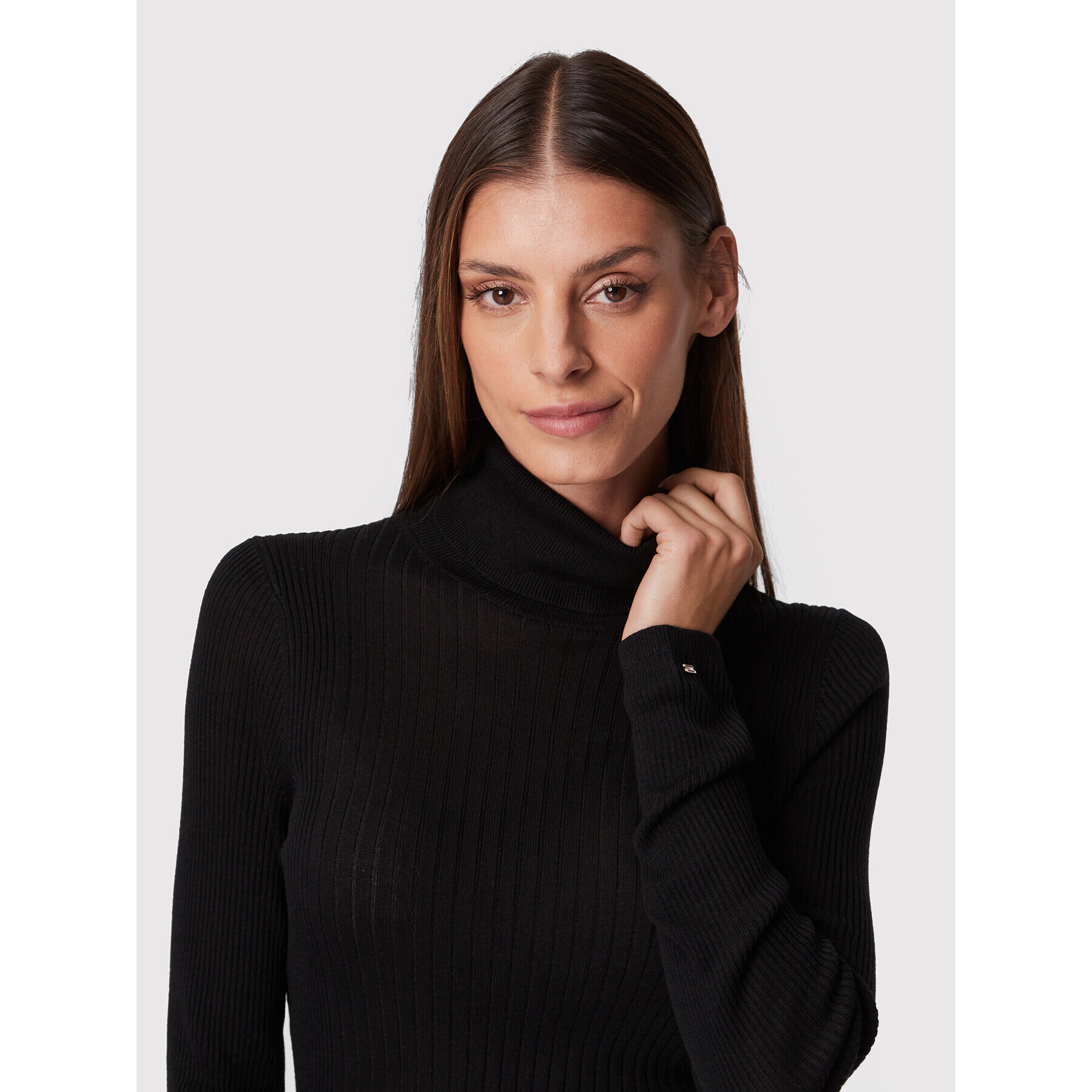 Tommy Hilfiger Поло WW0WW35869 Черен Slim Fit - Pepit.bg