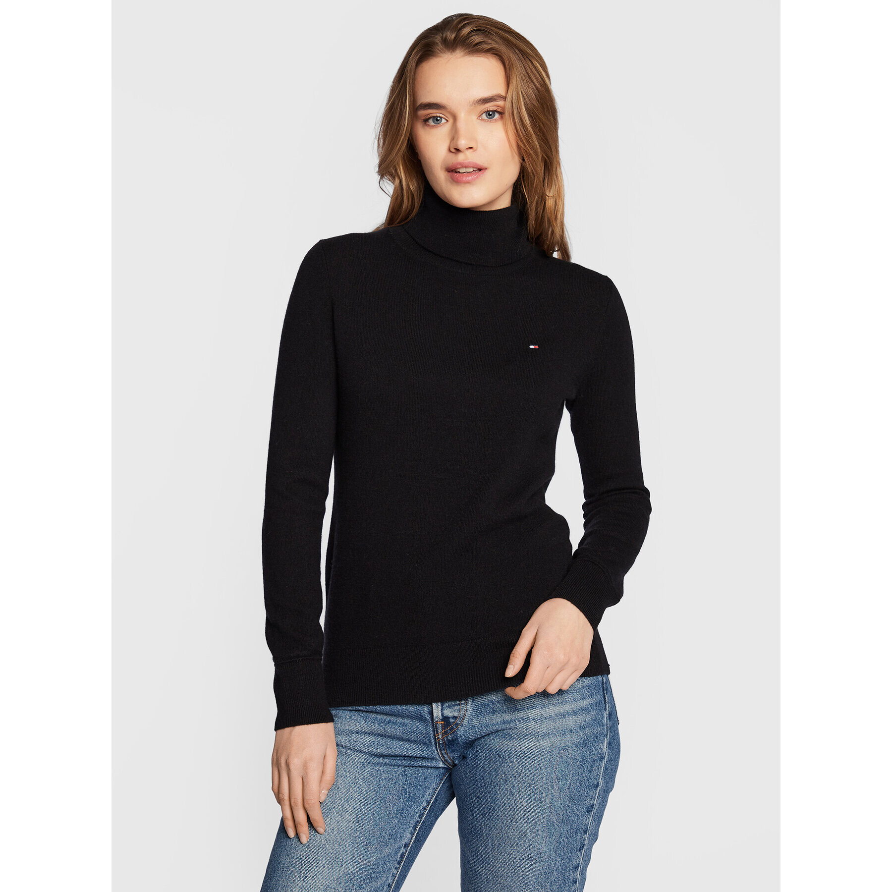 Tommy Hilfiger Поло WW0WW35892 Черен Regular Fit - Pepit.bg