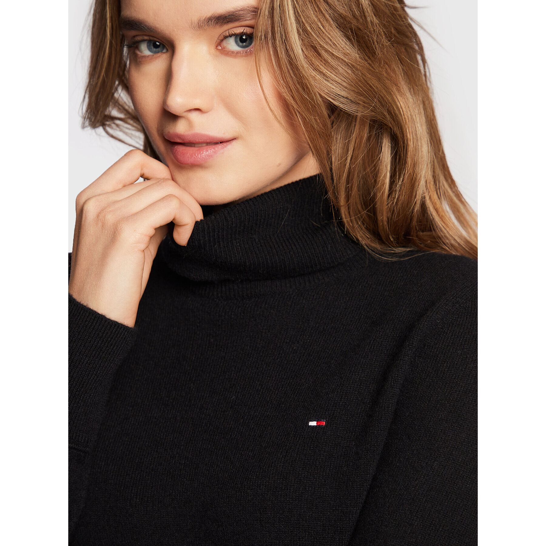 Tommy Hilfiger Поло WW0WW35892 Черен Regular Fit - Pepit.bg