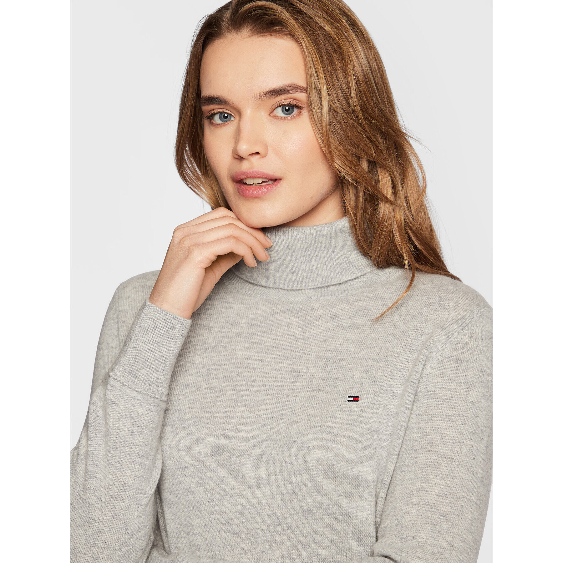 Tommy Hilfiger Поло WW0WW35892 Сив Regular Fit - Pepit.bg