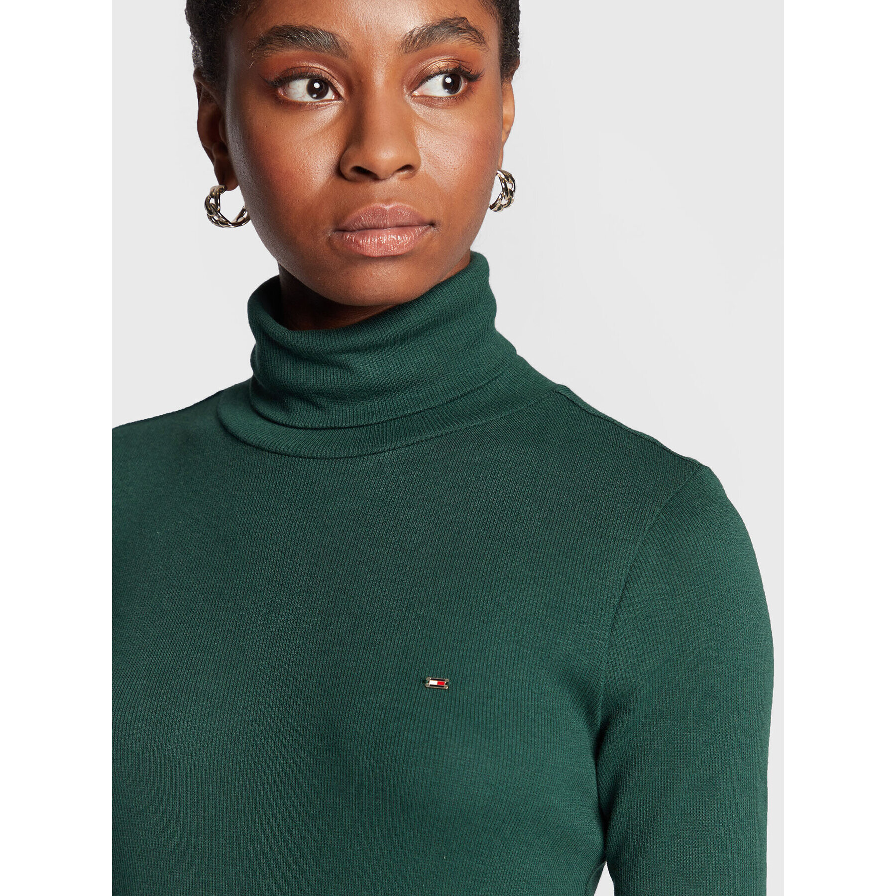 Tommy Hilfiger Поло WW0WW36149 Зелен Slim Fit - Pepit.bg