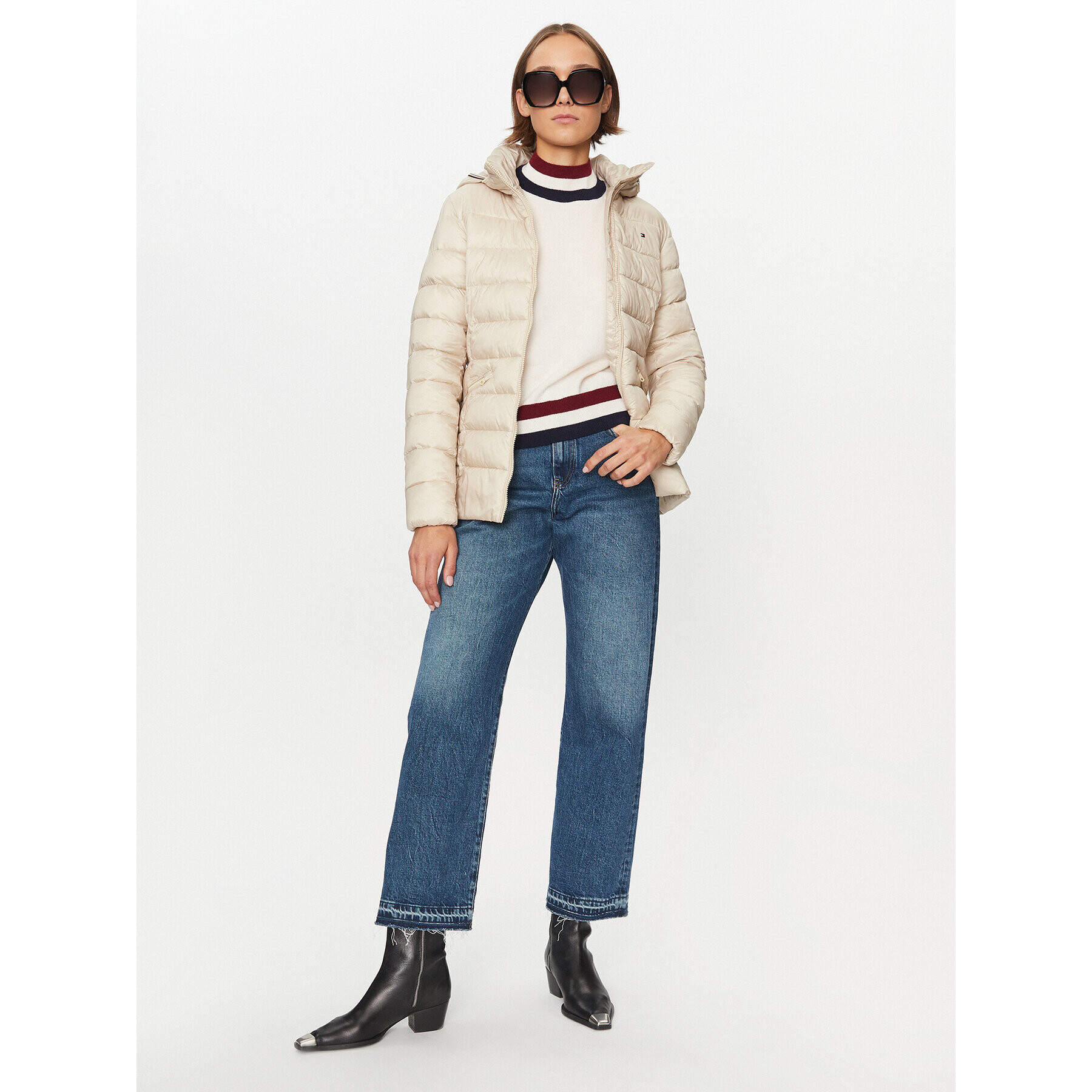Tommy Hilfiger Поло WW0WW39536 Екрю Regular Fit - Pepit.bg