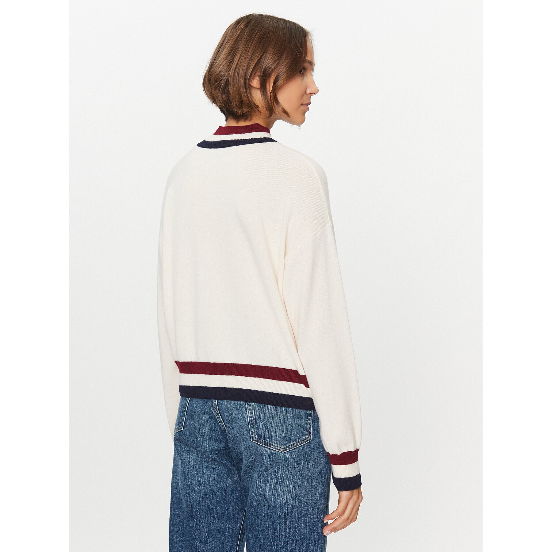 Tommy Hilfiger Поло WW0WW39536 Екрю Regular Fit - Pepit.bg