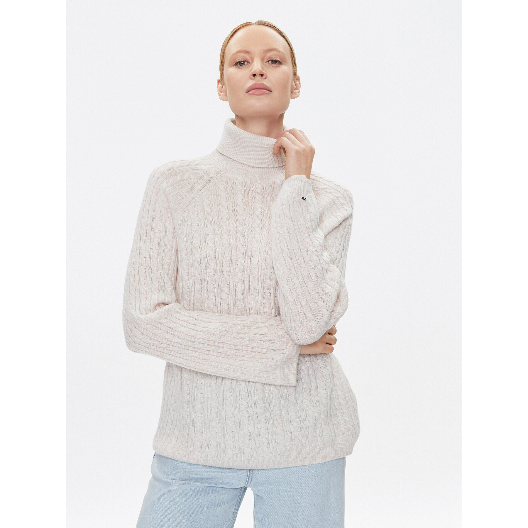 Tommy Hilfiger Поло WW0WW39904 Бежов Relaxed Fit - Pepit.bg
