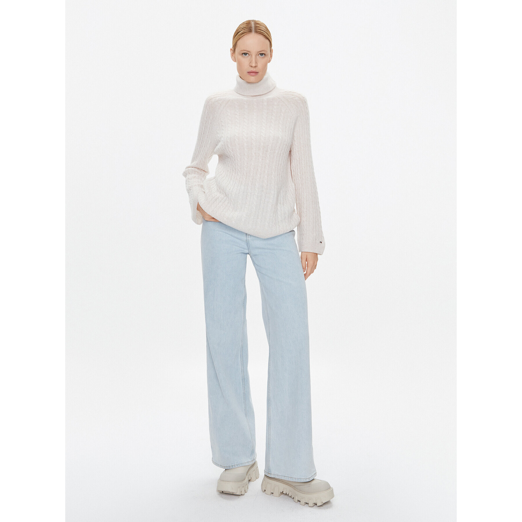 Tommy Hilfiger Поло WW0WW39904 Бежов Relaxed Fit - Pepit.bg