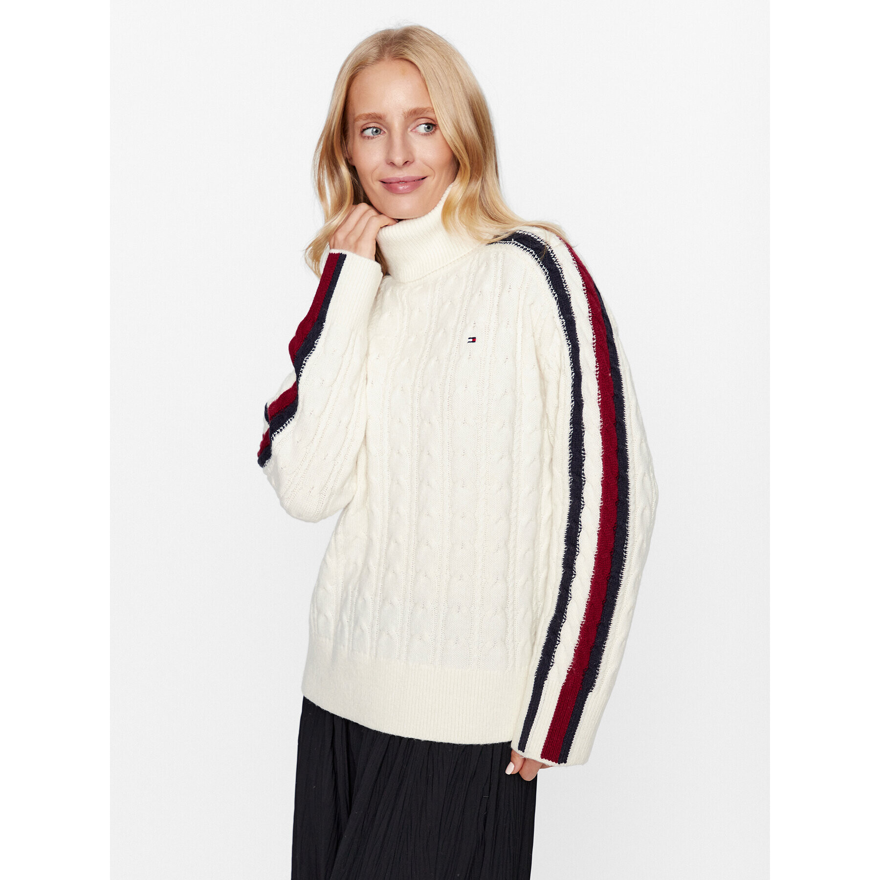 Tommy Hilfiger Поло WW0WW40831 Екрю Regular Fit - Pepit.bg