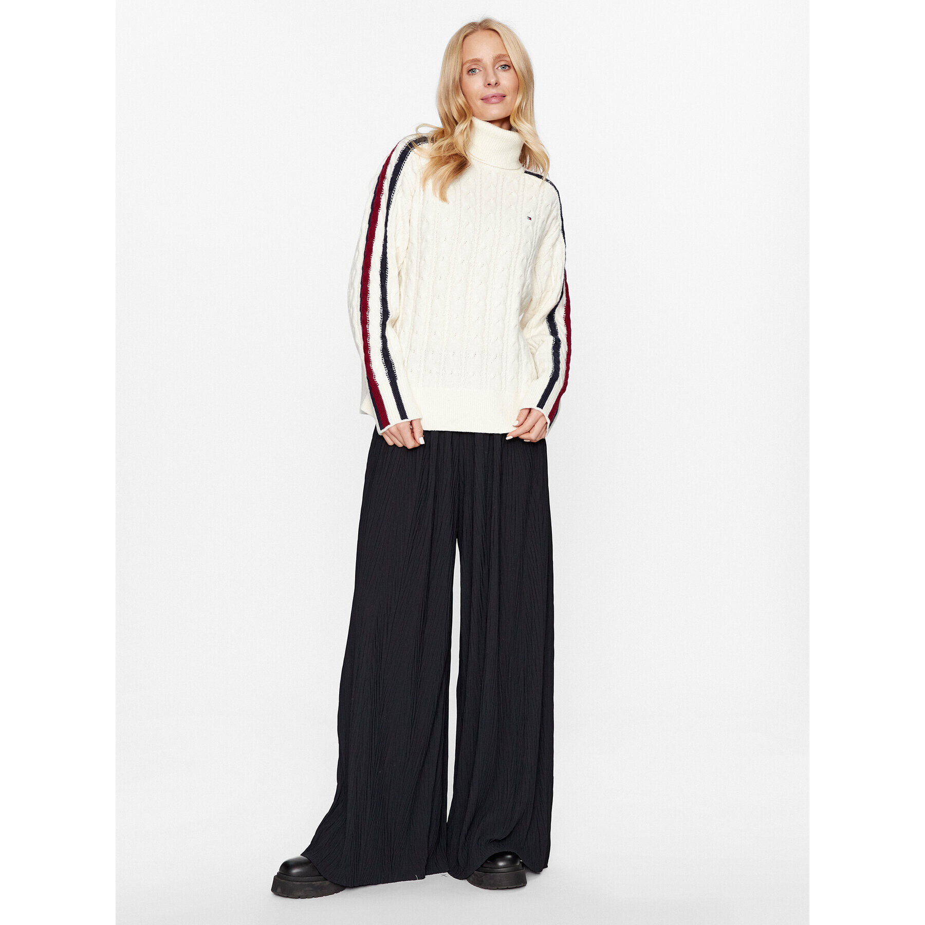 Tommy Hilfiger Поло WW0WW40831 Екрю Regular Fit - Pepit.bg