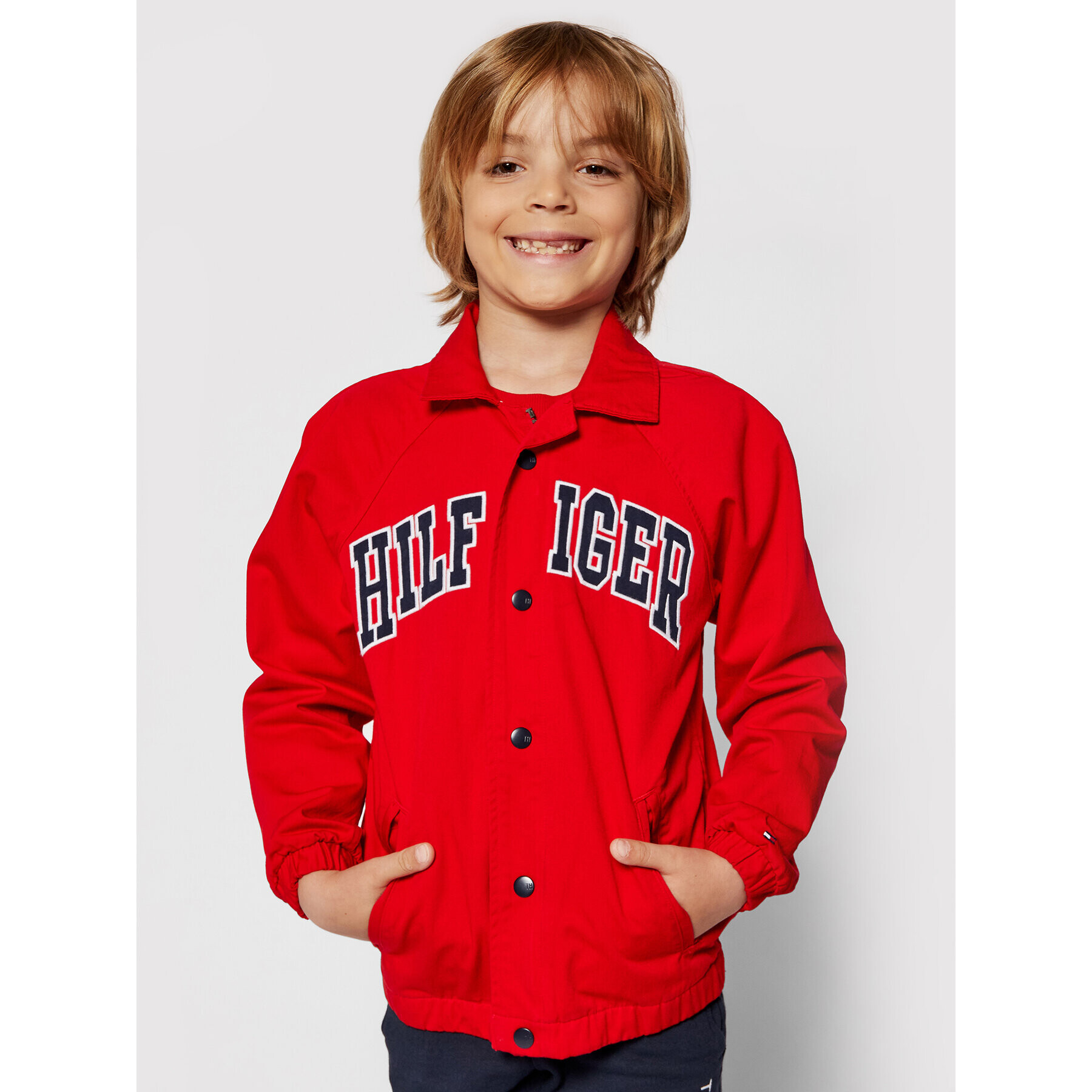 Tommy Hilfiger Преходно яке KB0KB06454 M Червен Regular Fit - Pepit.bg