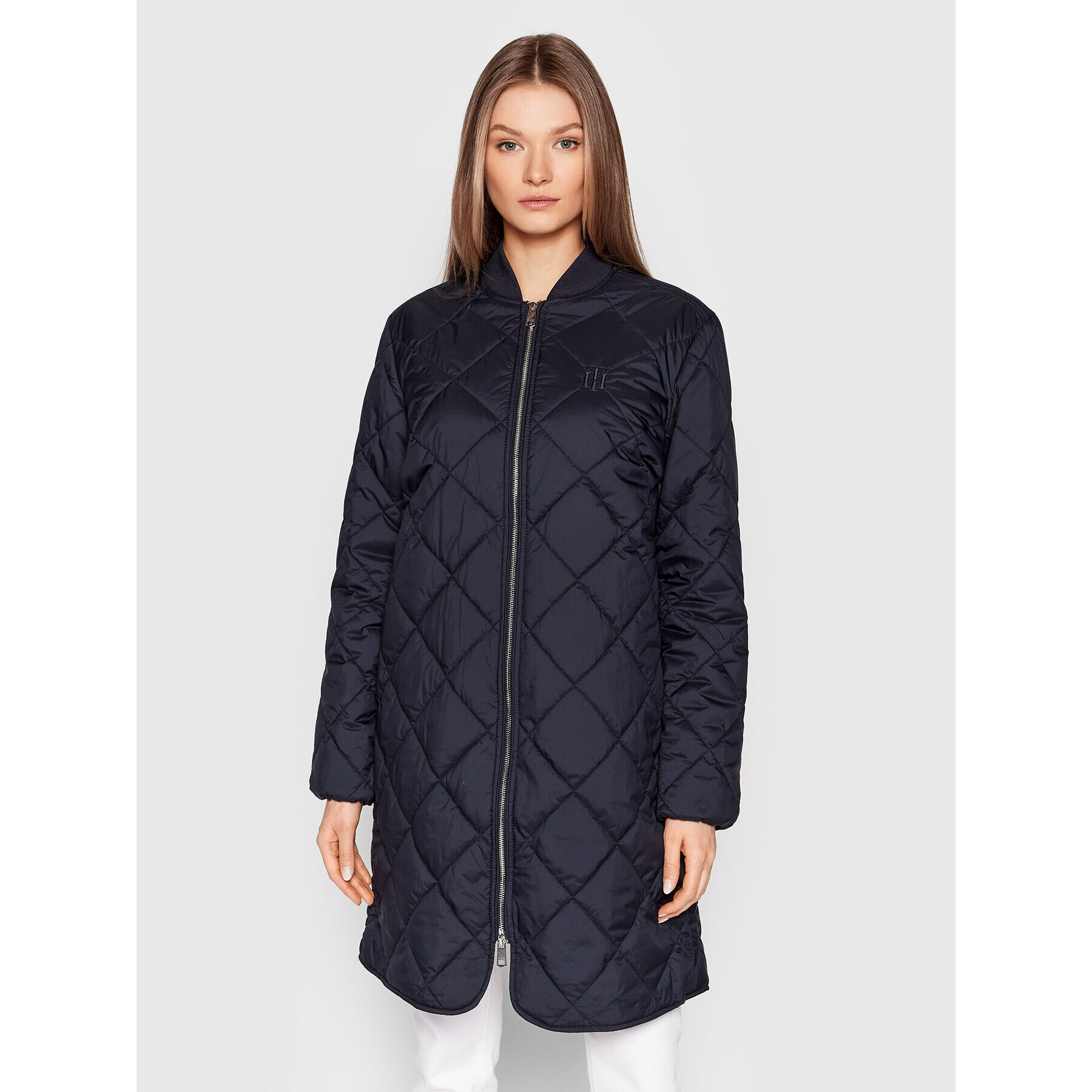 Tommy Hilfiger Преходно яке Quilted WW0WW34710 Тъмносин Regular Fit - Pepit.bg