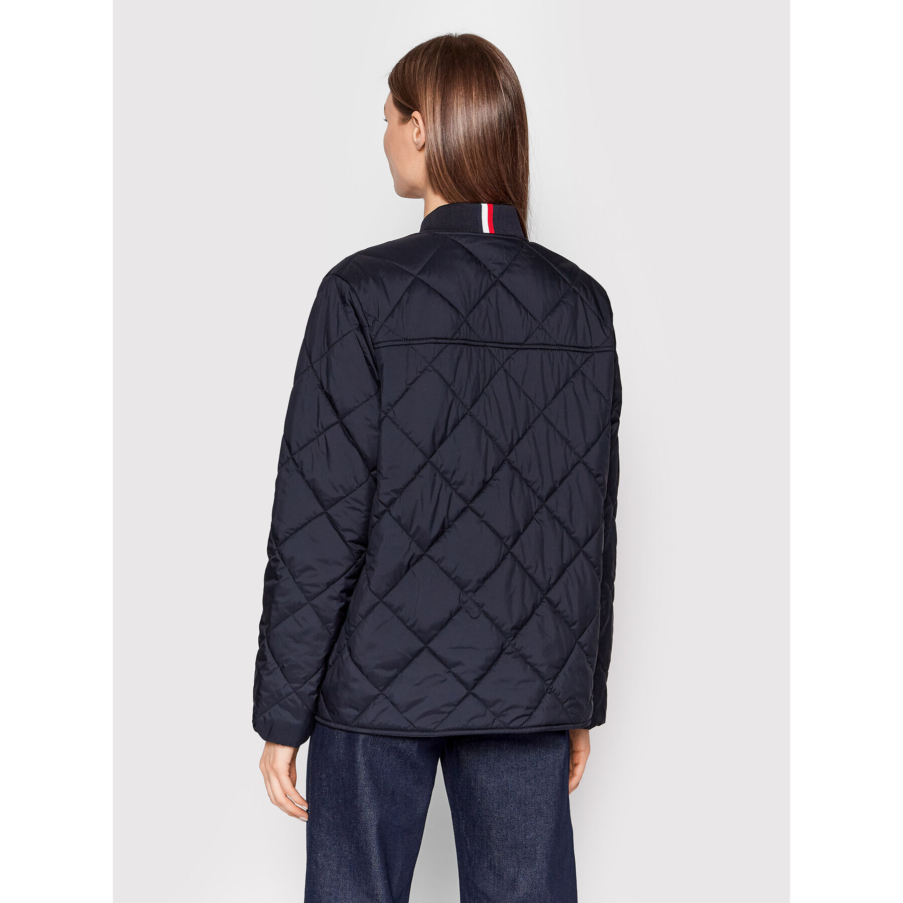 Tommy Hilfiger Преходно яке Quilted WW0WW35306 Тъмносин Regular Fit - Pepit.bg