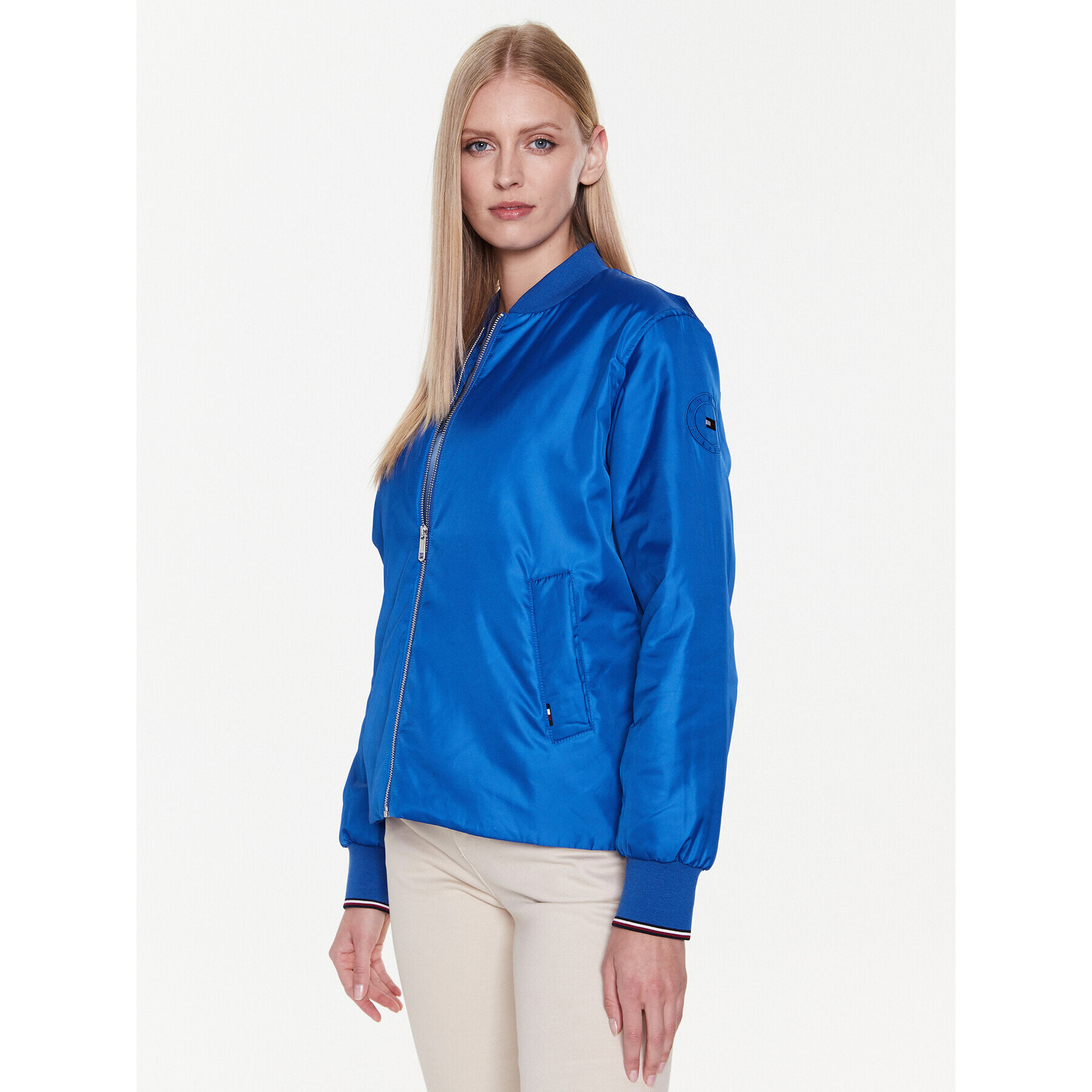 Tommy Hilfiger Преходно яке Clean WW0WW36944 Син Regular Fit - Pepit.bg