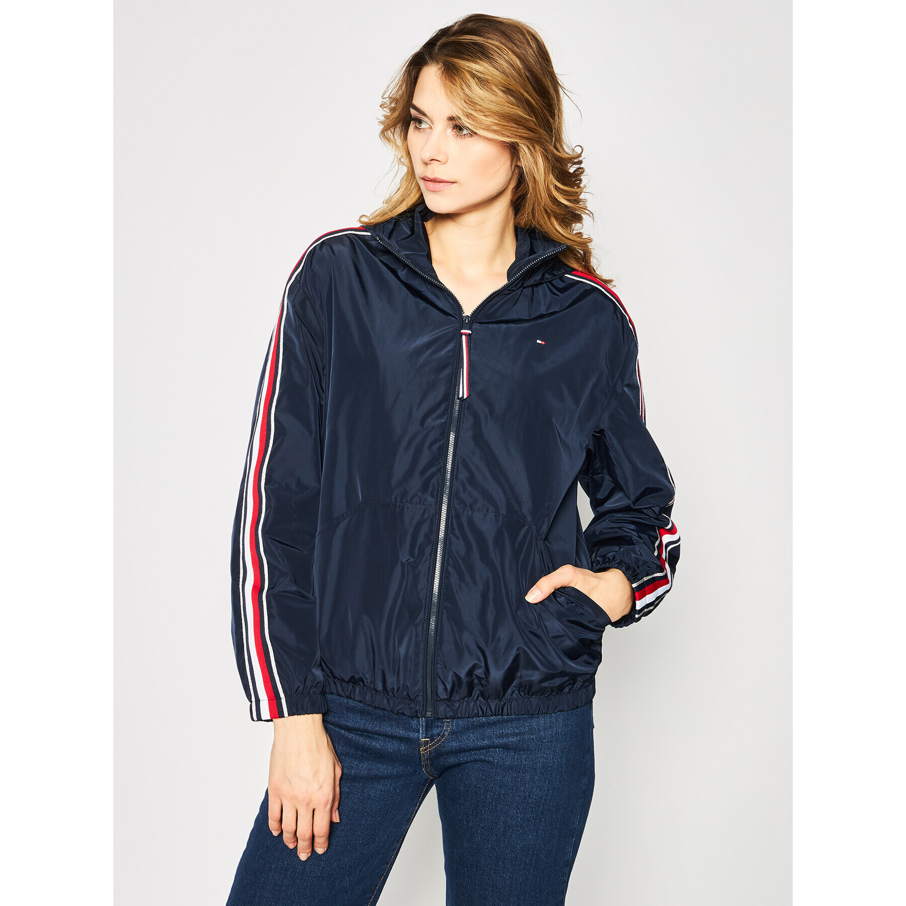 Tommy Hilfiger Преходно яке Cory Packable Windbreaker WW0WW27870 Тъмносин Regular Fit - Pepit.bg