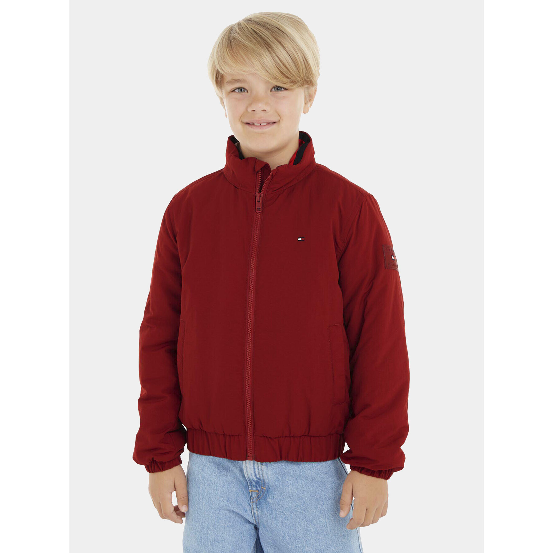 Tommy Hilfiger Преходно яке Essential KB0KB08337 D Бордо Regular Fit - Pepit.bg