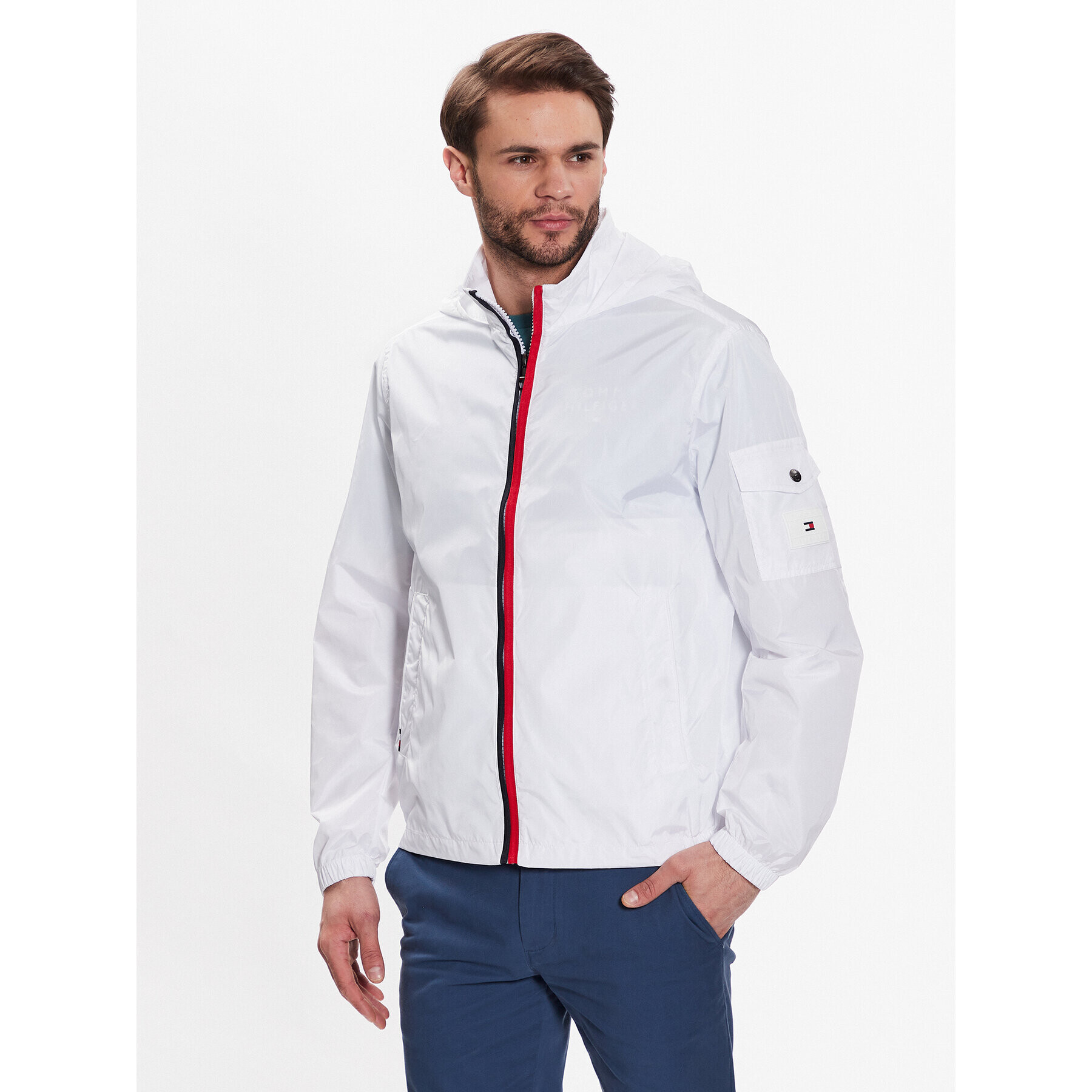 Tommy Hilfiger Преходно яке MW0MW29945 Бял Regular Fit - Pepit.bg