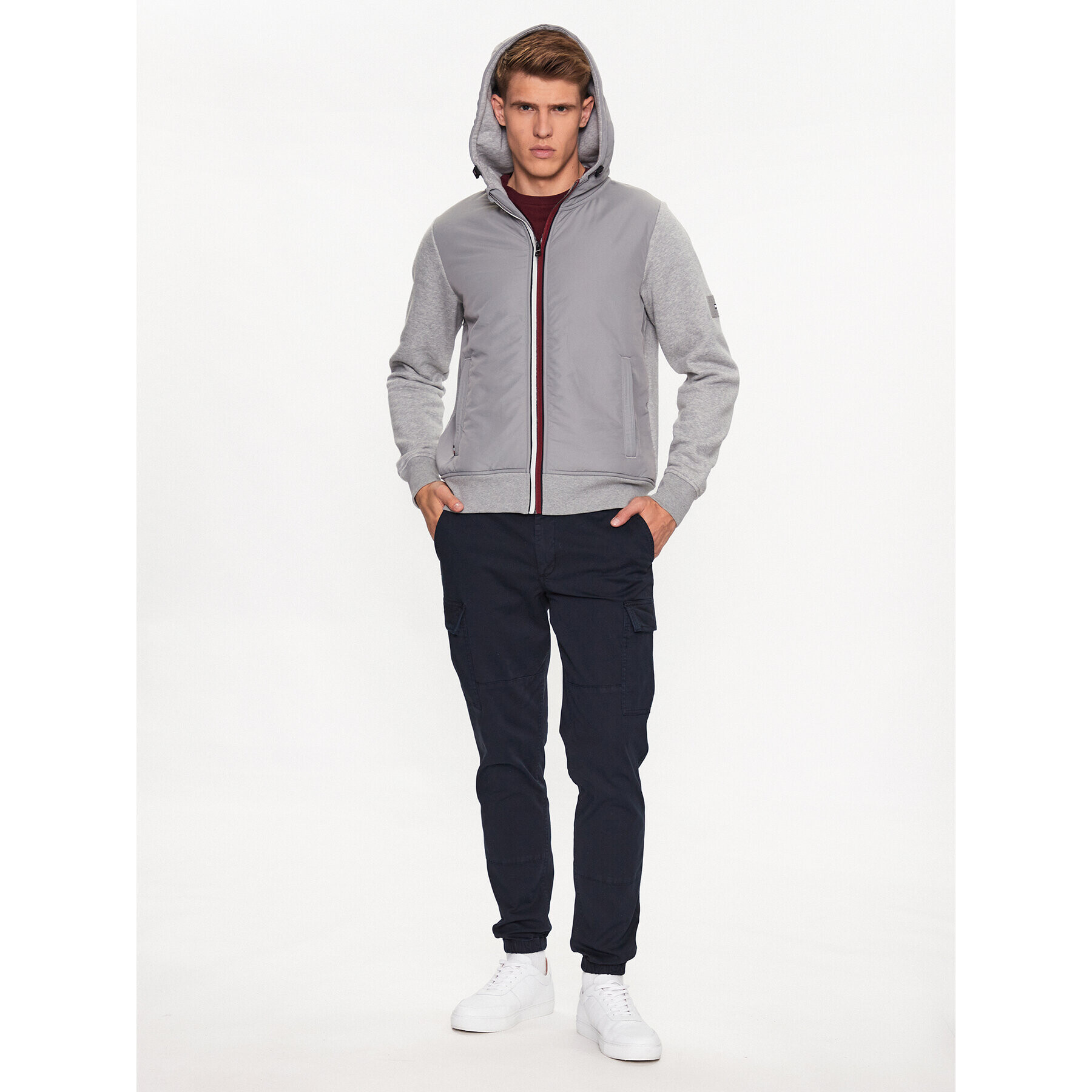 Tommy Hilfiger Преходно яке MW0MW31490 Сив Regular Fit - Pepit.bg