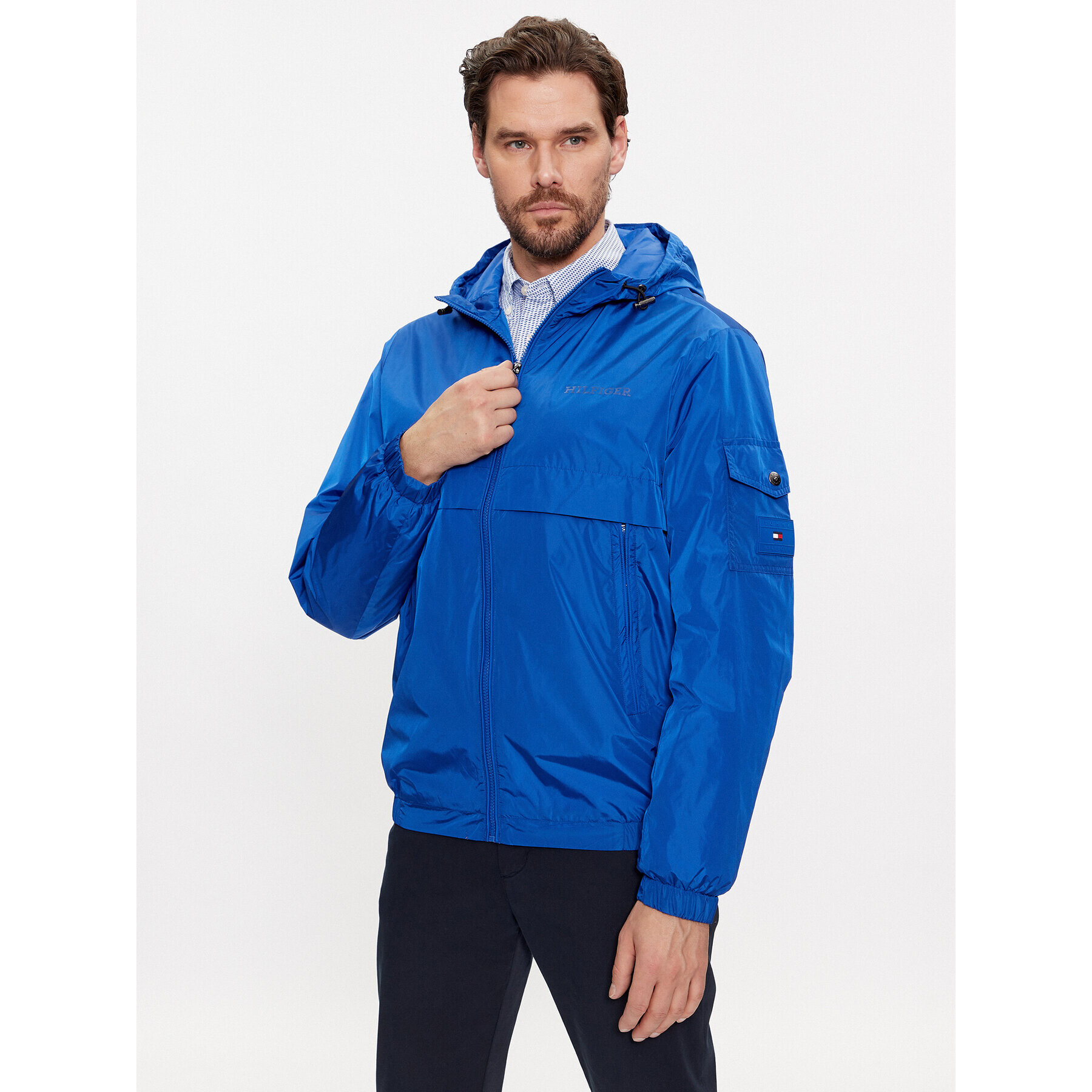 Tommy Hilfiger Преходно яке MW0MW31641 Син Regular Fit - Pepit.bg