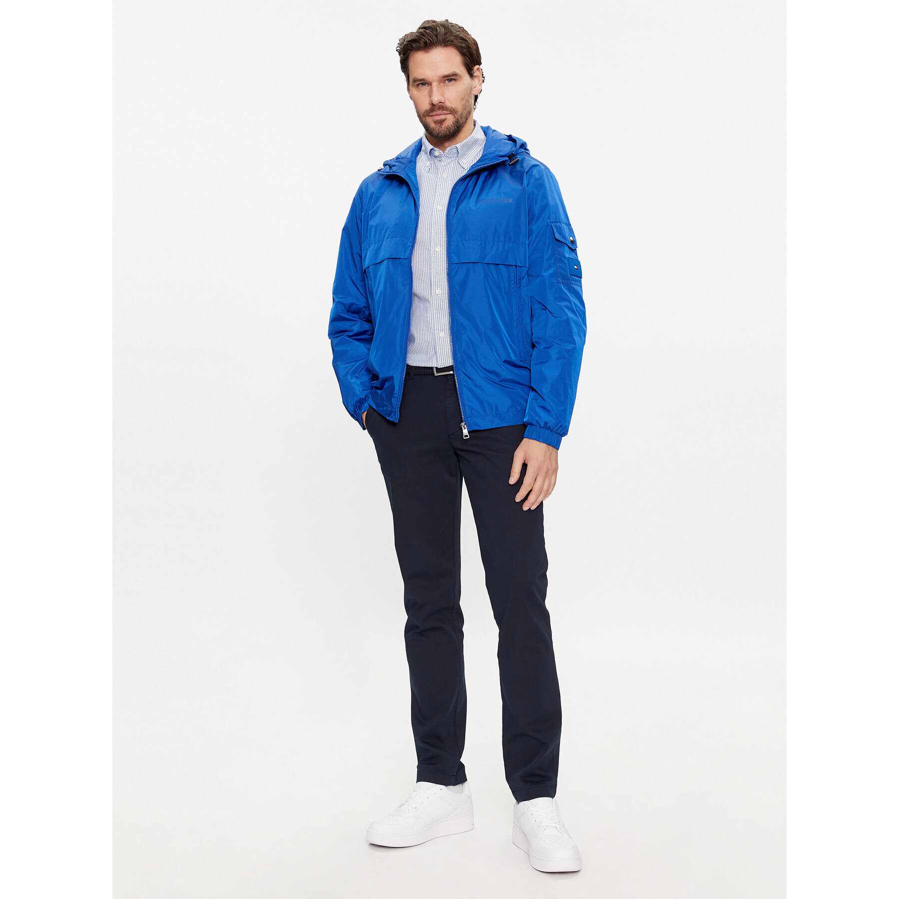 Tommy Hilfiger Преходно яке MW0MW31641 Син Regular Fit - Pepit.bg