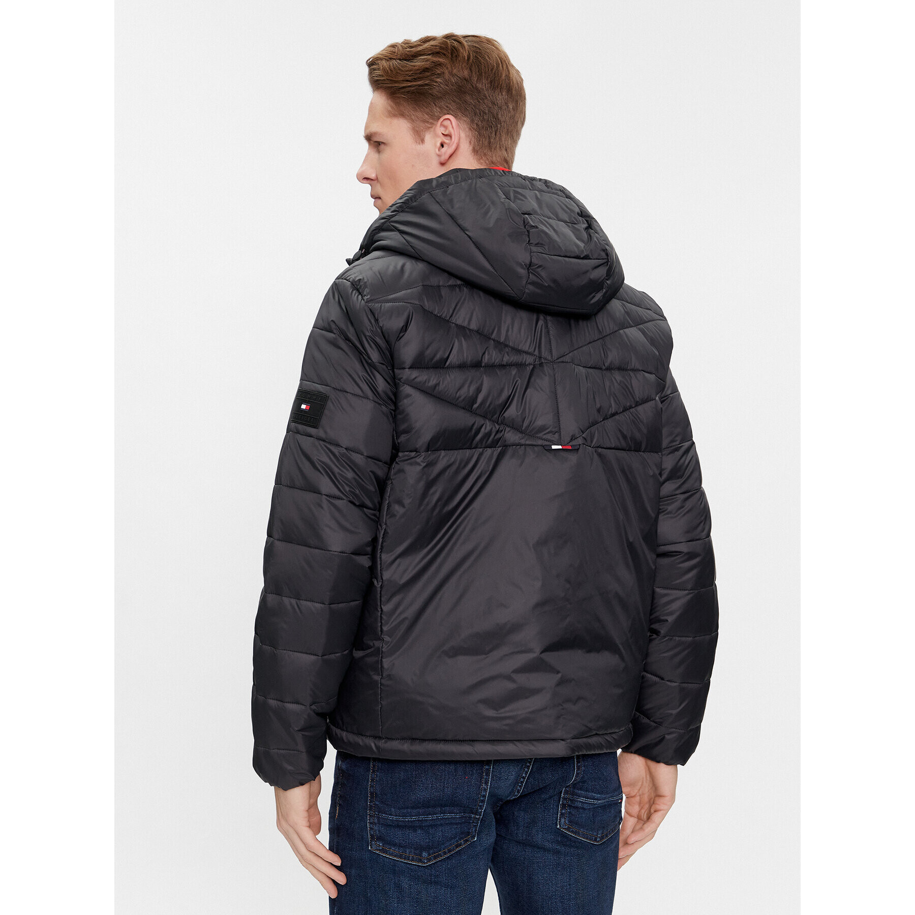 Tommy Hilfiger Преходно яке Packable Recycled Quilt Hdd Jkt MW0MW33732 Черен Regular Fit - Pepit.bg