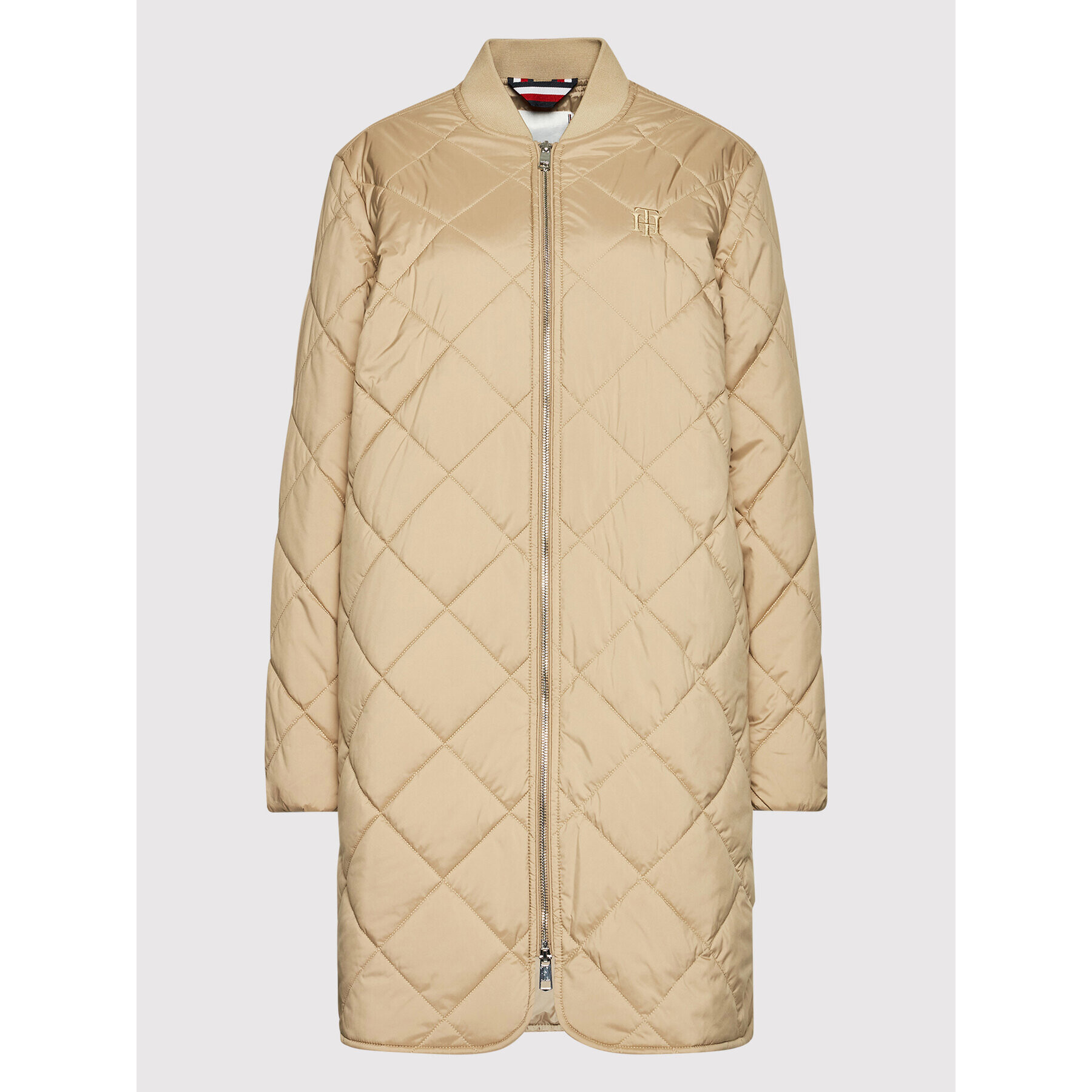 Tommy Hilfiger Преходно яке Quilted WW0WW34710 Бежов Relaxed Fit - Pepit.bg