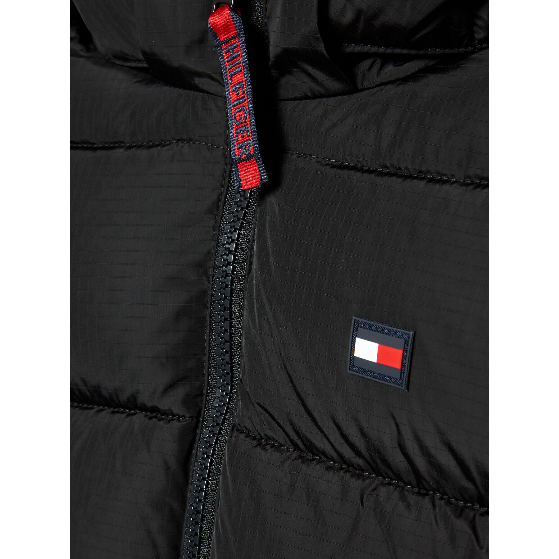 Tommy Hilfiger Пухено яке Alaska KS0KS00281 M Черен Regular Fit - Pepit.bg