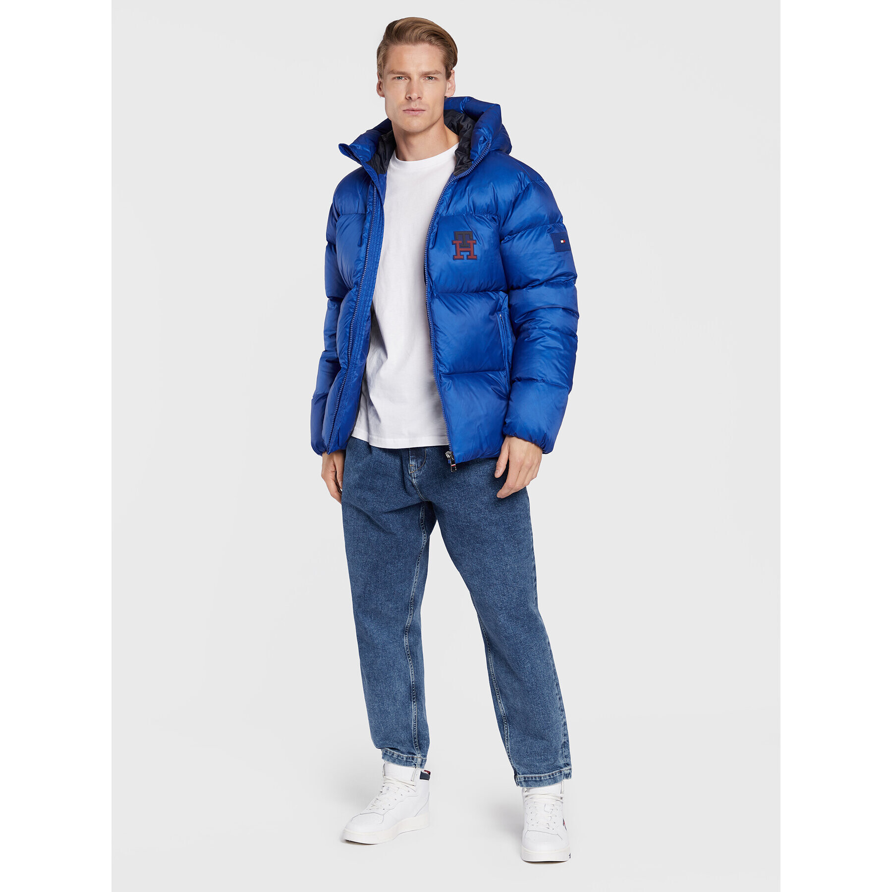 Tommy Hilfiger Пухено яке Cero Gravity MW0MW27685 Син Regular Fit - Pepit.bg
