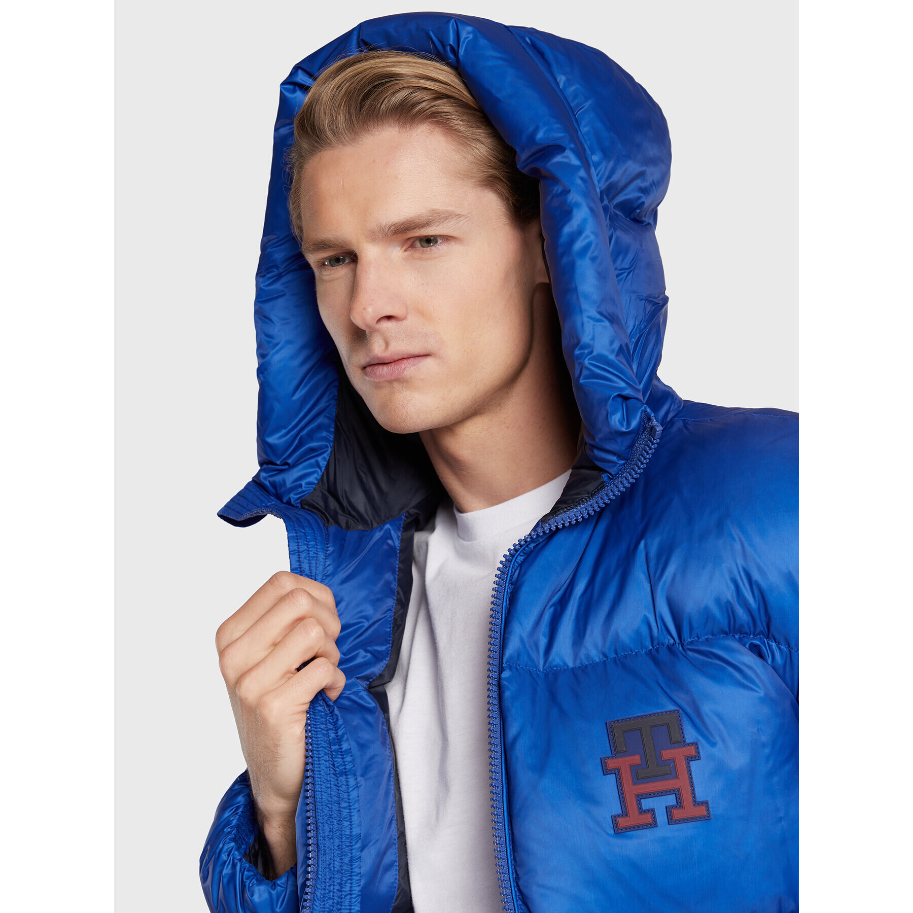 Tommy Hilfiger Пухено яке Cero Gravity MW0MW27685 Син Regular Fit - Pepit.bg