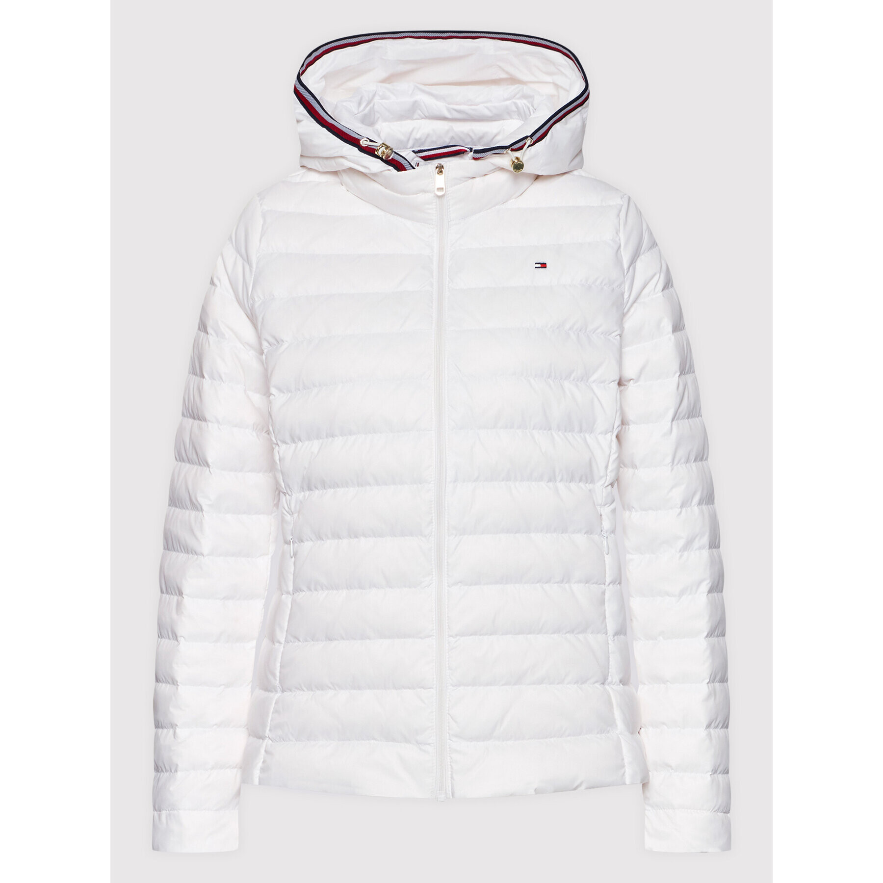 Tommy Hilfiger Пухено яке Ess Lw Down WW0WW30842 Бял Regular Fit - Pepit.bg