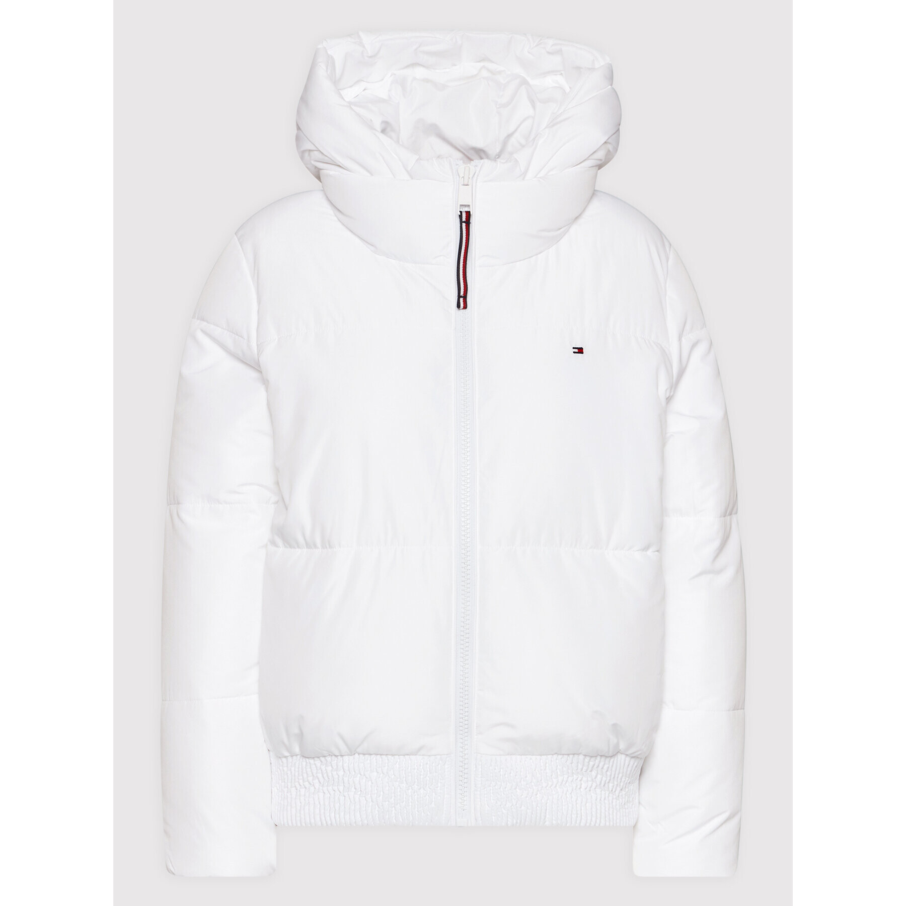 Tommy Hilfiger Пухено яке Ess Sorona WW0WW32198 Бял Regular Fit - Pepit.bg