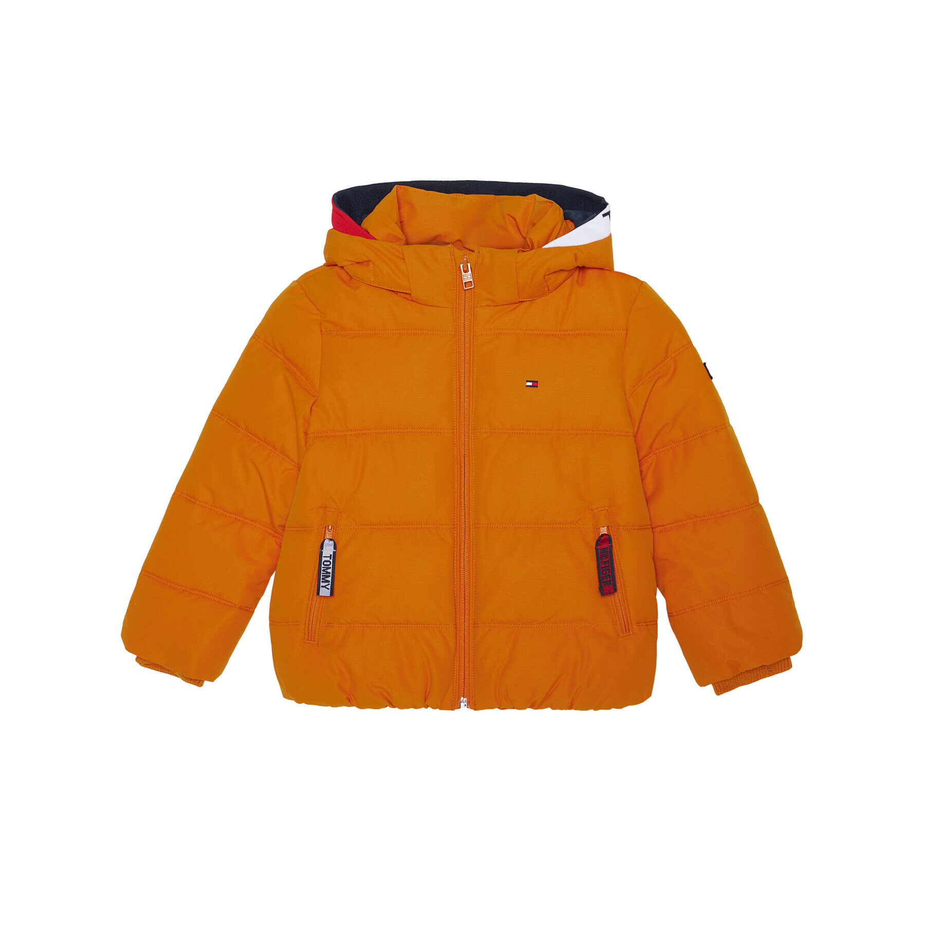 Tommy Hilfiger Пухено яке Essential KB0KB05982 M Оранжев Regular Fit - Pepit.bg