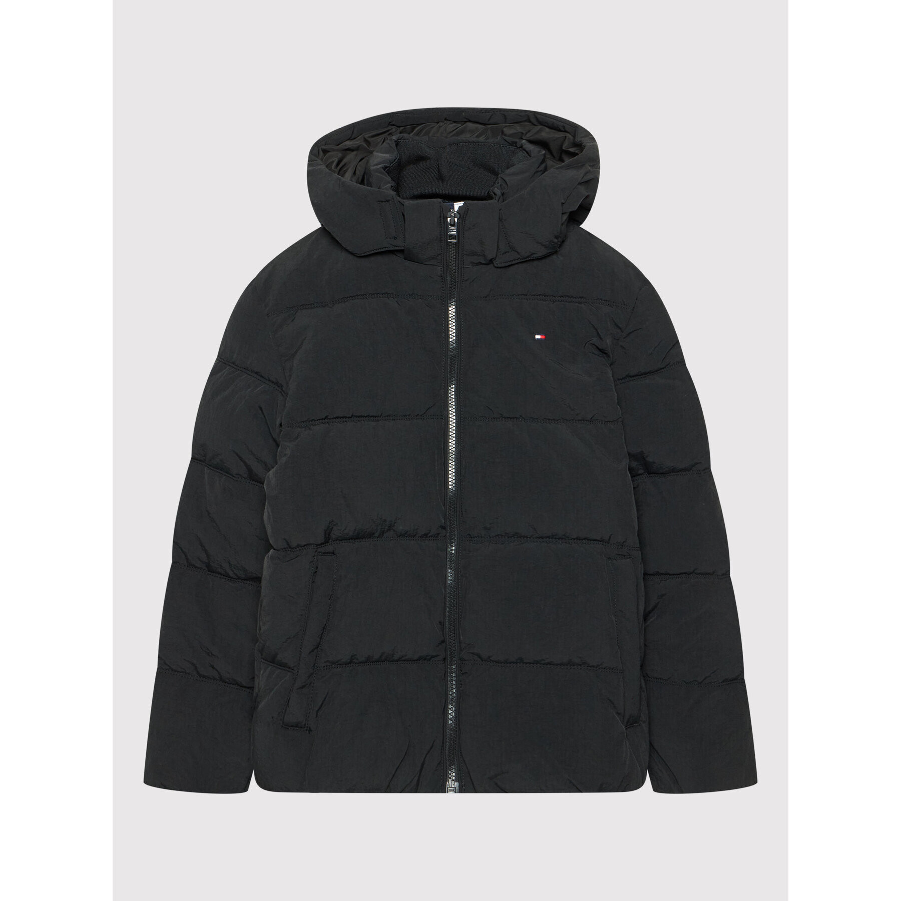 Tommy Hilfiger Пухено яке Essential KB0KB06978 Черен Regular Fit - Pepit.bg