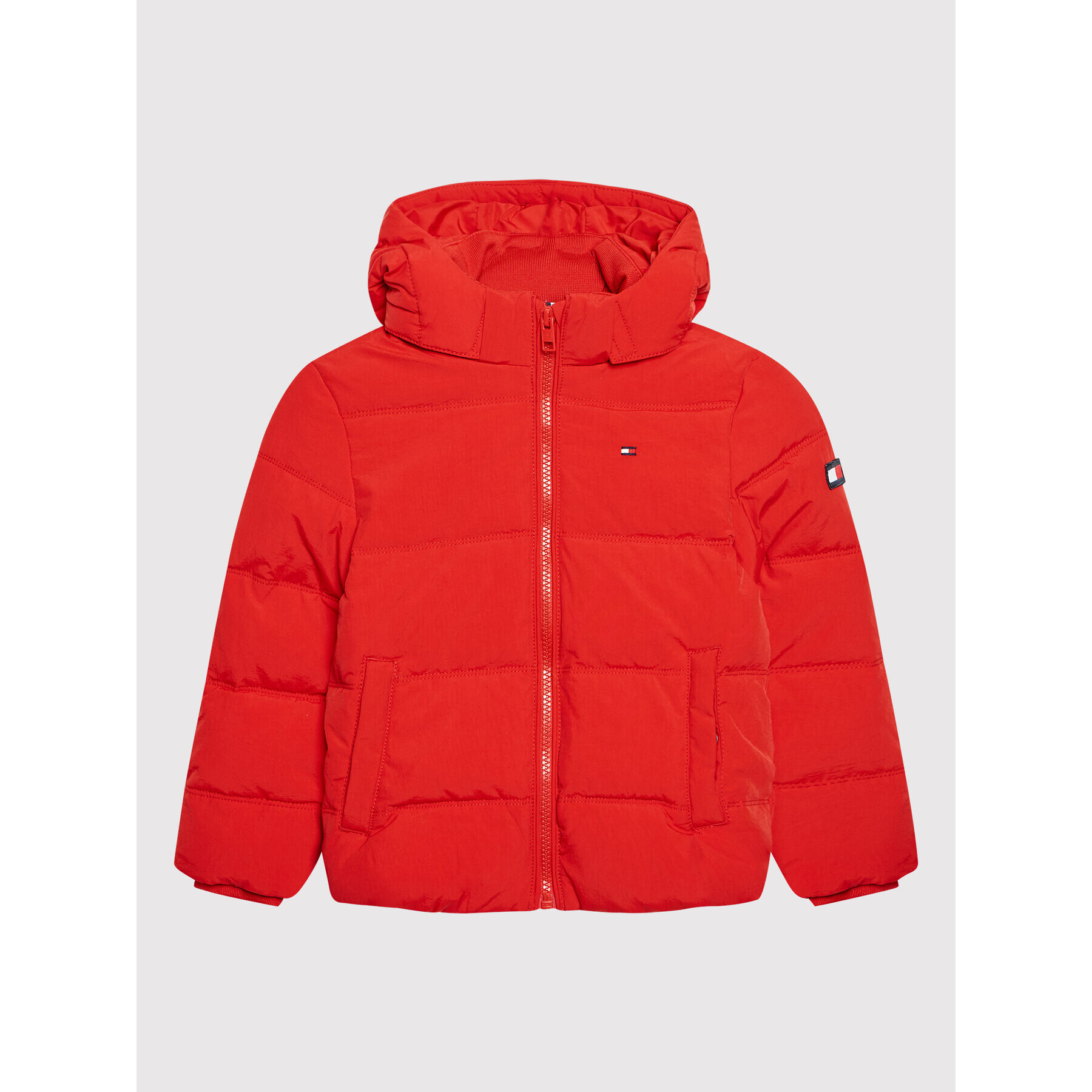 Tommy Hilfiger Пухено яке Essential KB0KB06978 D Червен Regular Fit - Pepit.bg