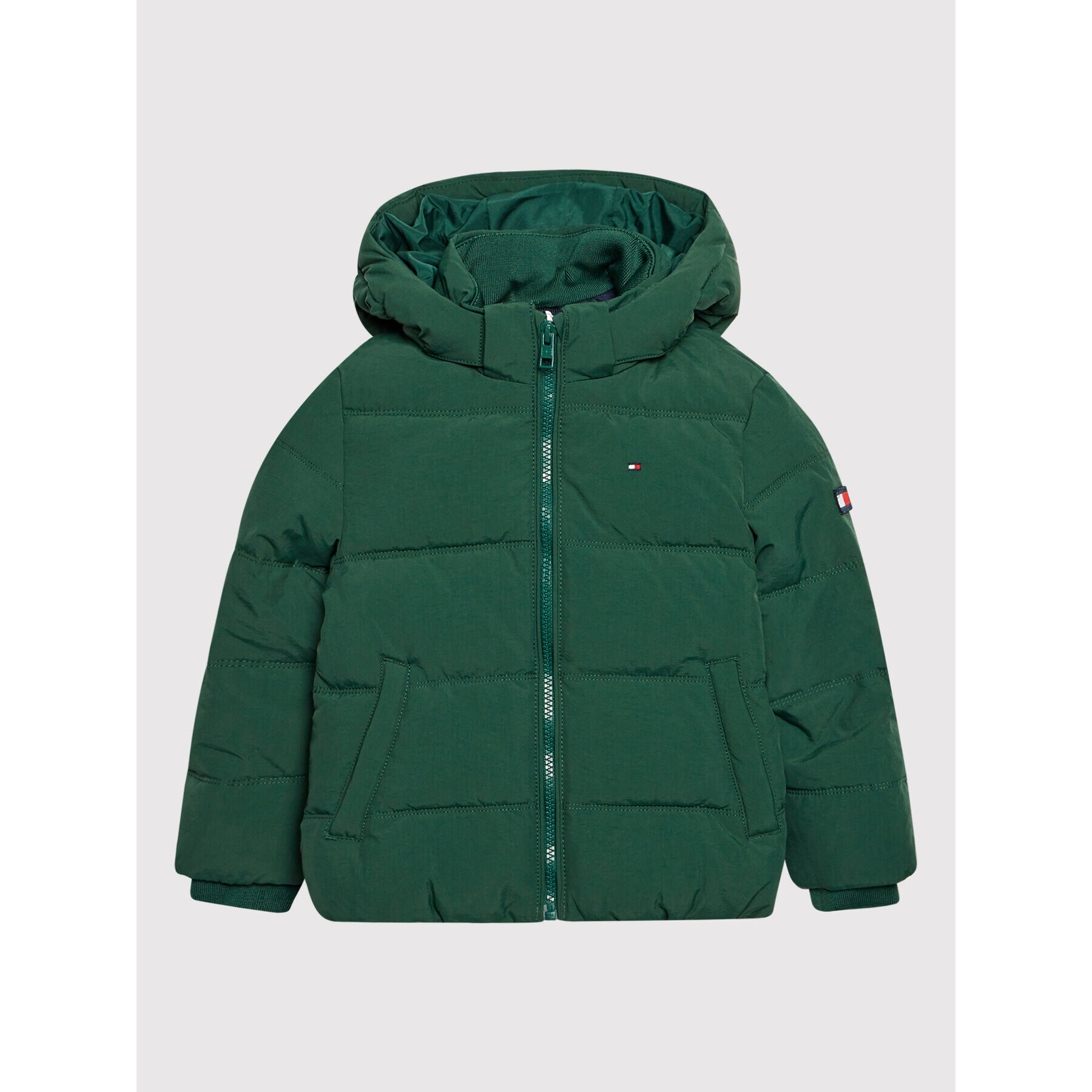 Tommy Hilfiger Пухено яке Essential KB0KB06978 M Зелен Regular Fit - Pepit.bg