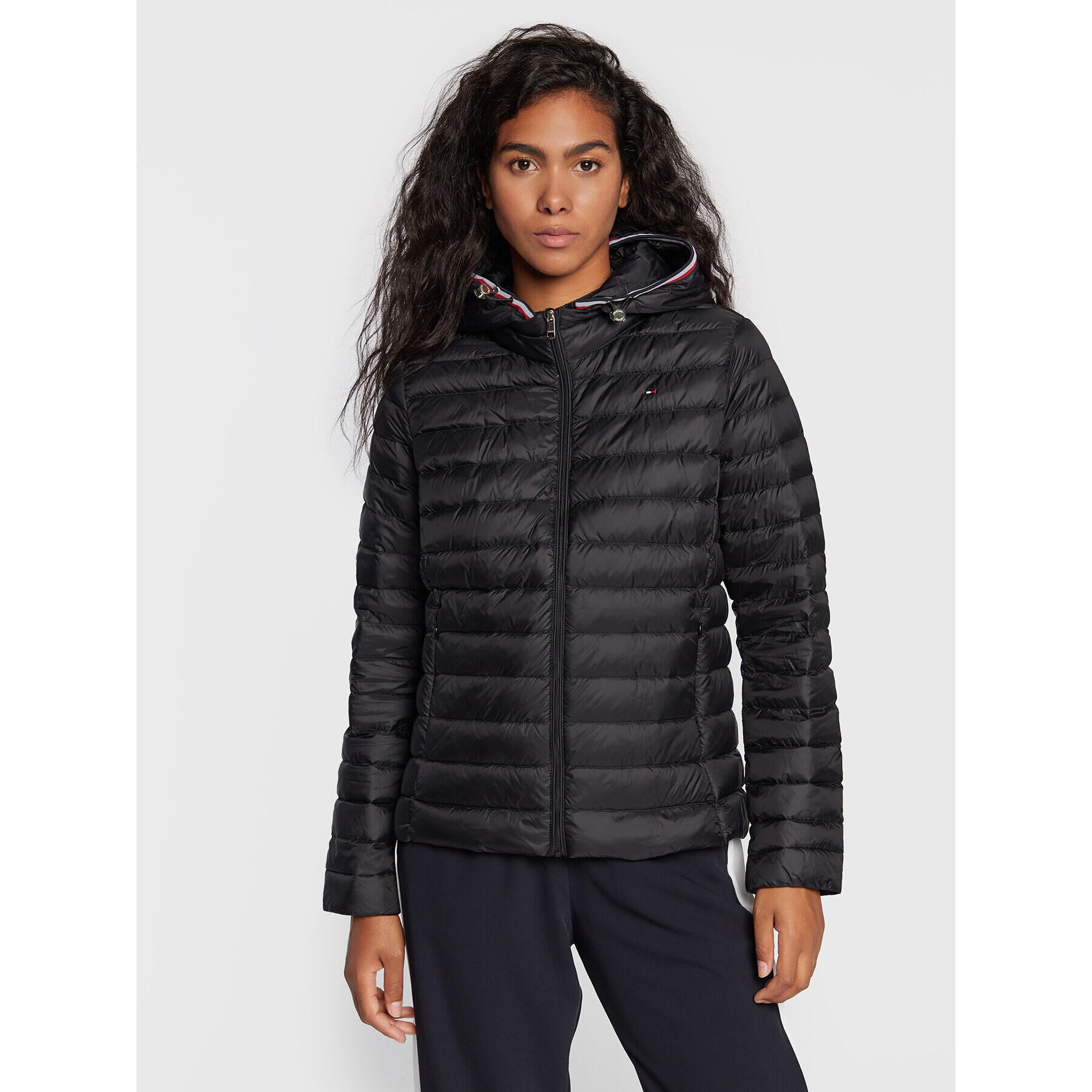 Tommy Hilfiger Пухено яке Heritage WW0WW34299 Черен Regular Fit - Pepit.bg