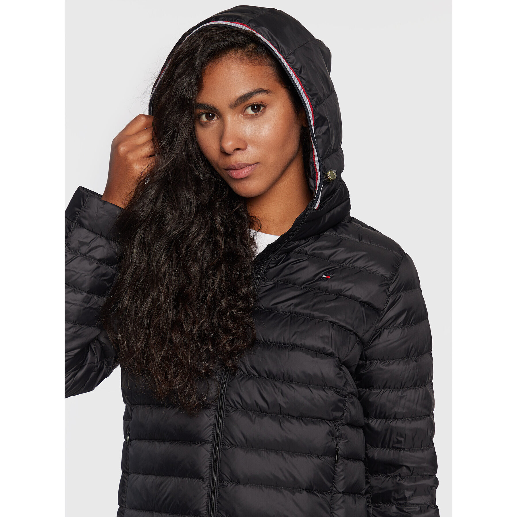 Tommy Hilfiger Пухено яке Heritage WW0WW34299 Черен Regular Fit - Pepit.bg