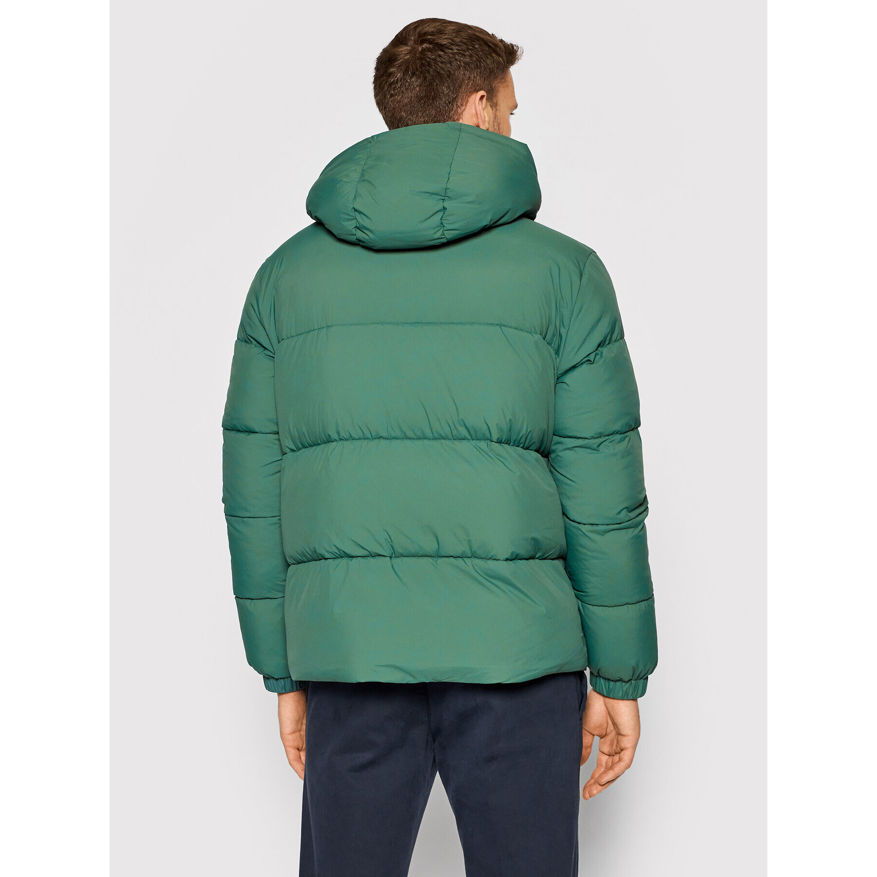 Tommy Hilfiger Пухено яке High Loft MW0MW19656 Зелен Regular Fit - Pepit.bg