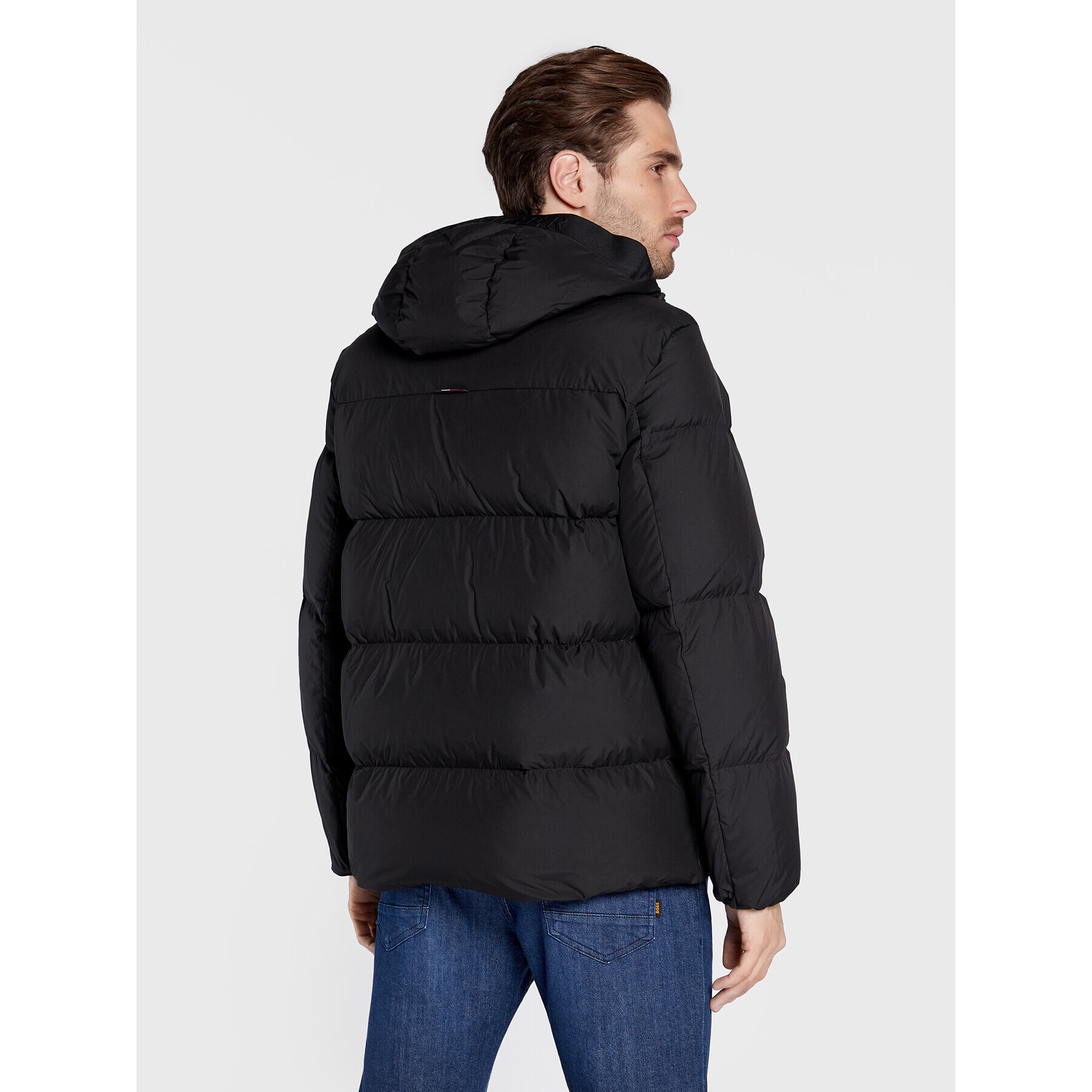 Tommy Hilfiger Пухено яке MW0MW27683 Черен Regular Fit - Pepit.bg