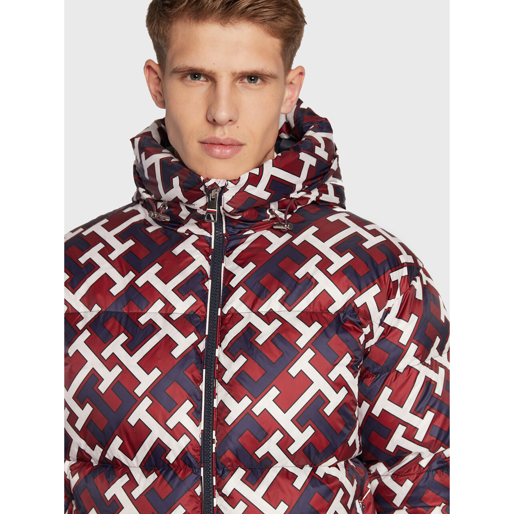 Tommy Hilfiger Пухено яке MW0MW29254 Бордо Regular Fit - Pepit.bg