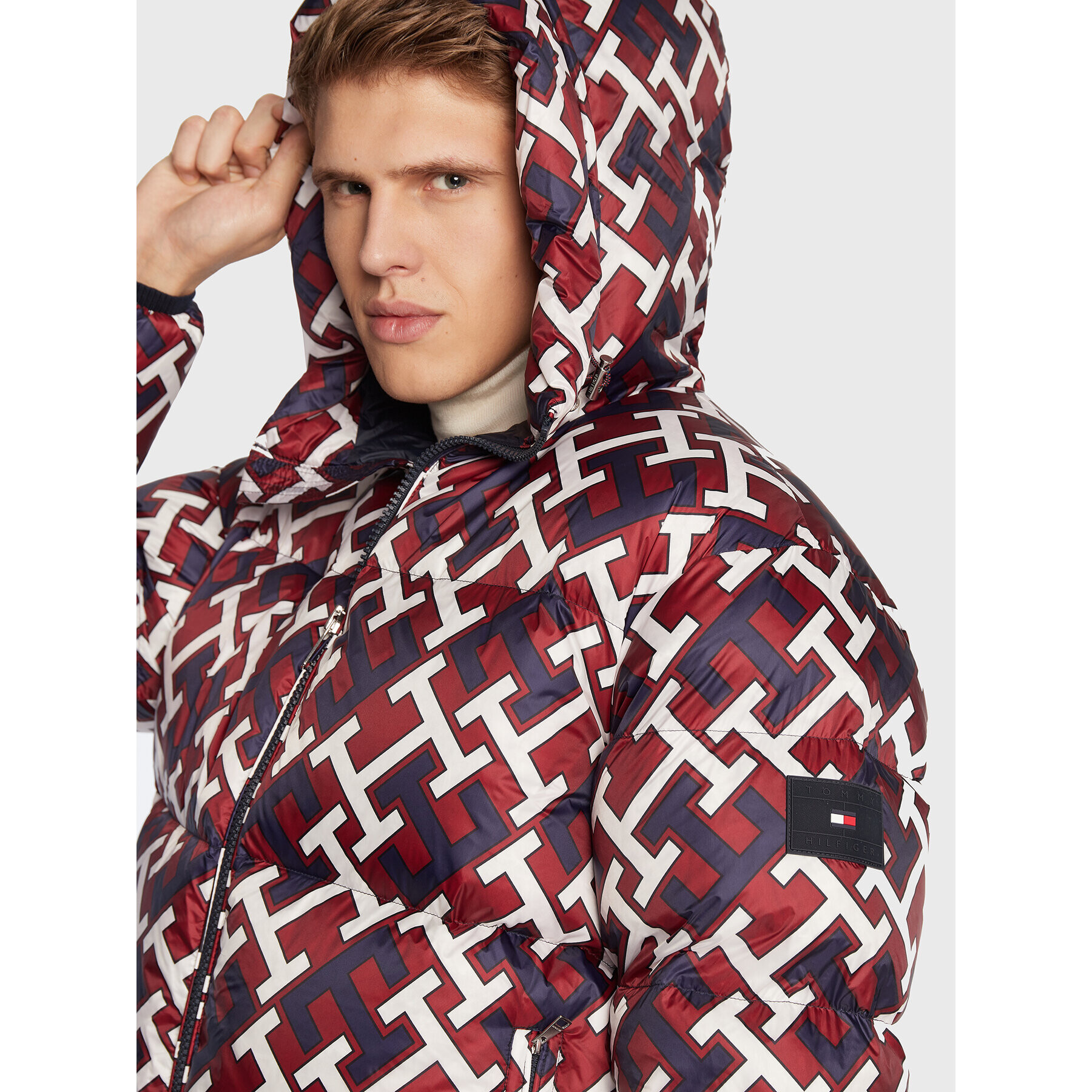 Tommy Hilfiger Пухено яке MW0MW29254 Бордо Regular Fit - Pepit.bg