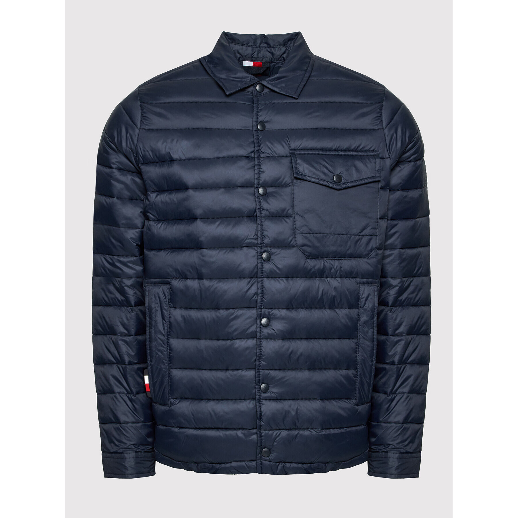 Tommy Hilfiger Пухено яке Packable MW0MW26875 Тъмносин Regular Fit - Pepit.bg