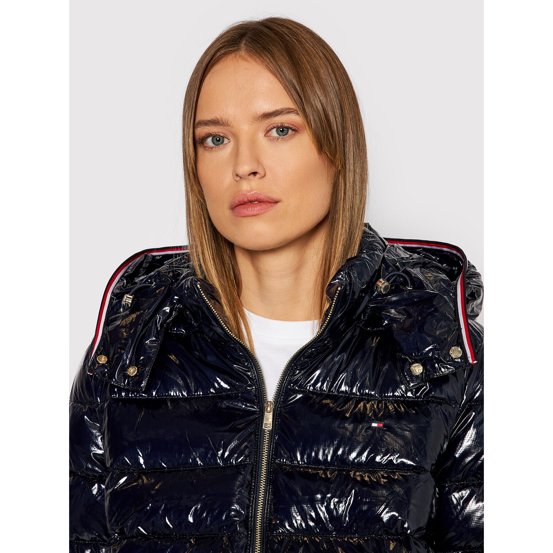 Tommy Hilfiger Пухено яке Sorona WW0WW32154 Тъмносин Regular Fit - Pepit.bg