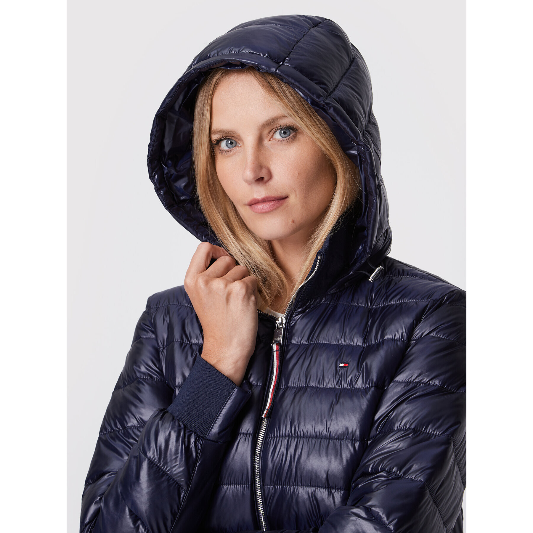 Tommy Hilfiger Пухено яке Sporty Sorona WW0WW35088 Тъмносин Regular Fit - Pepit.bg