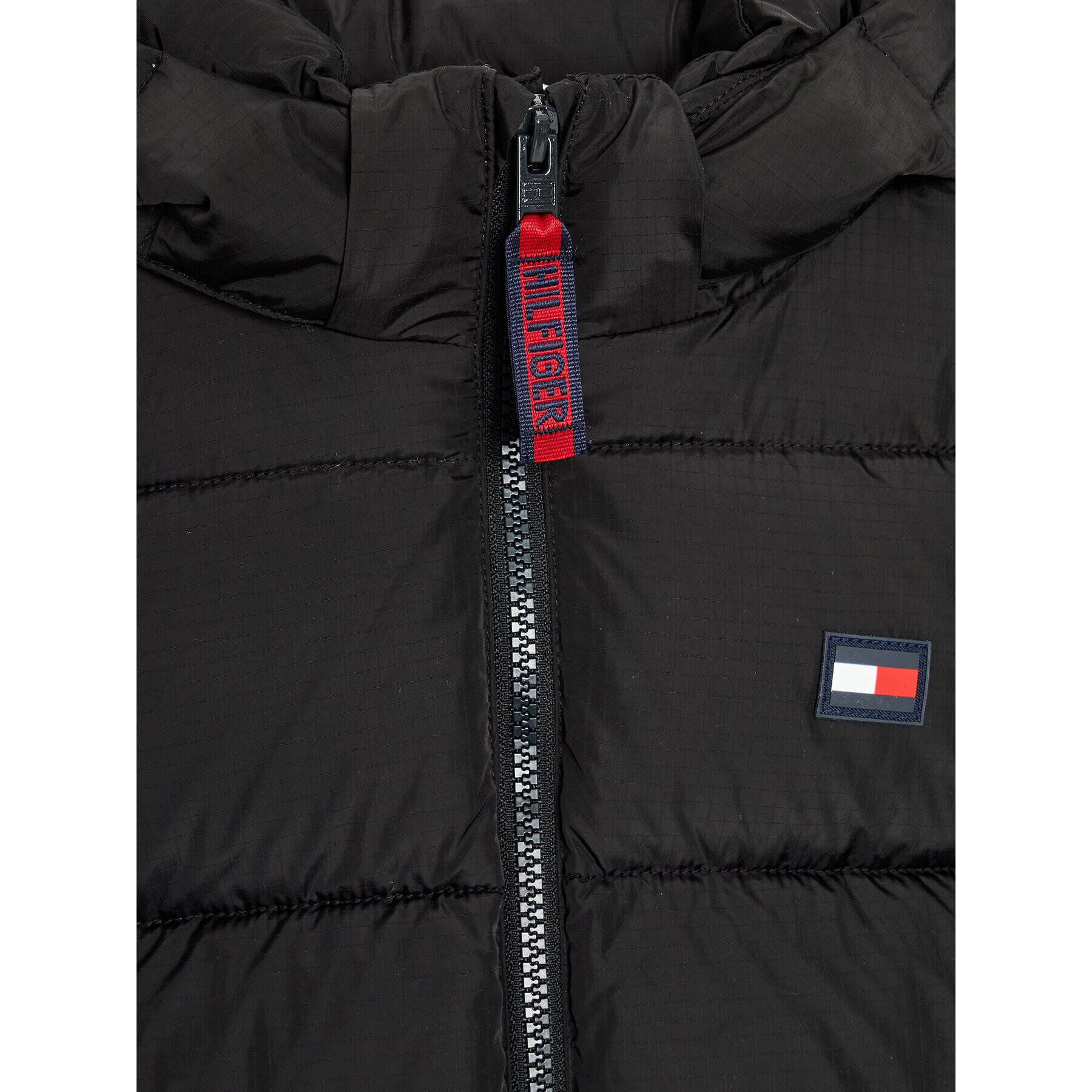 Tommy Hilfiger Пухено яке Alaska KS0KS00281 D Черен Regular Fit - Pepit.bg