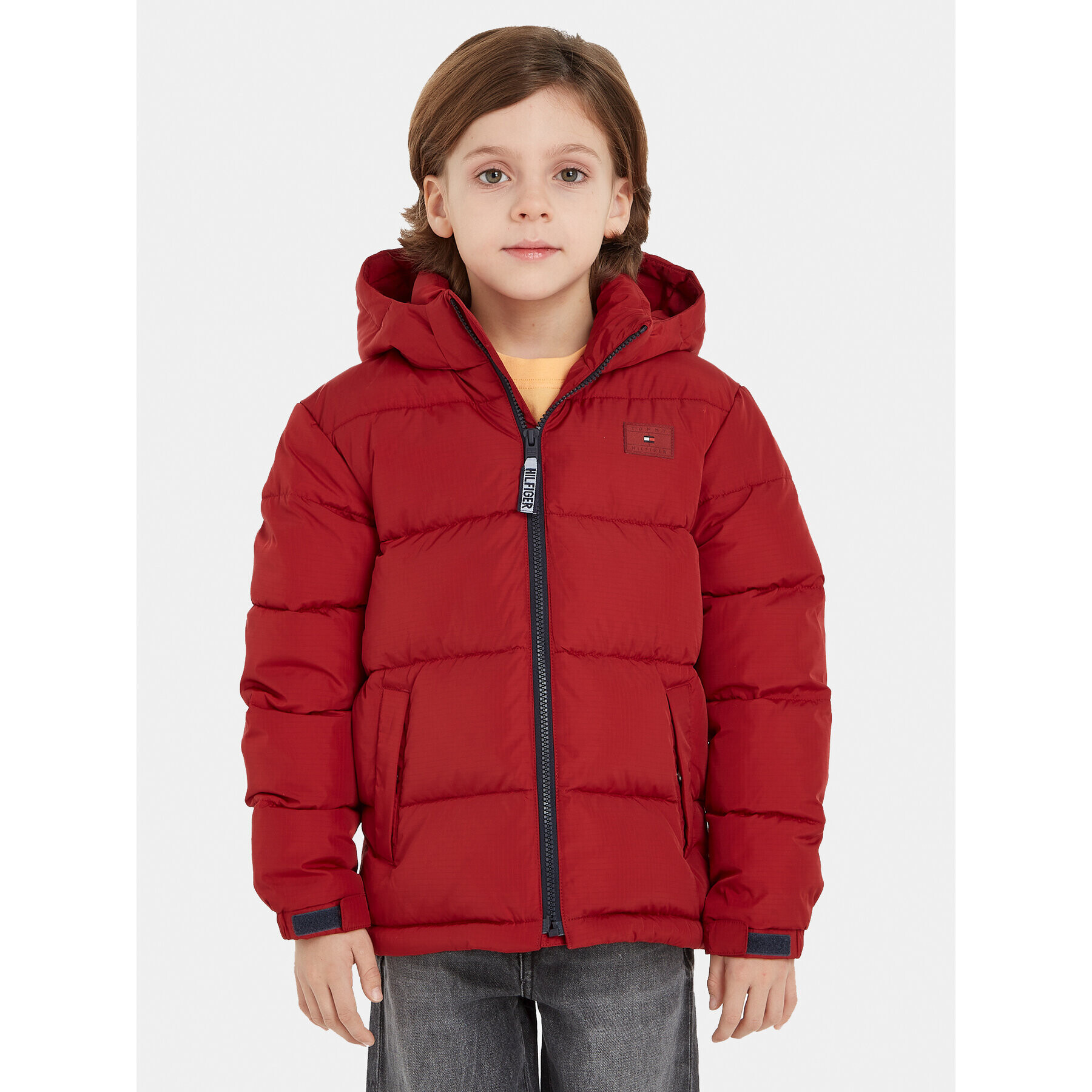 Tommy Hilfiger Пухено яке Alaska KS0KS00402 D Бордо Regular Fit - Pepit.bg