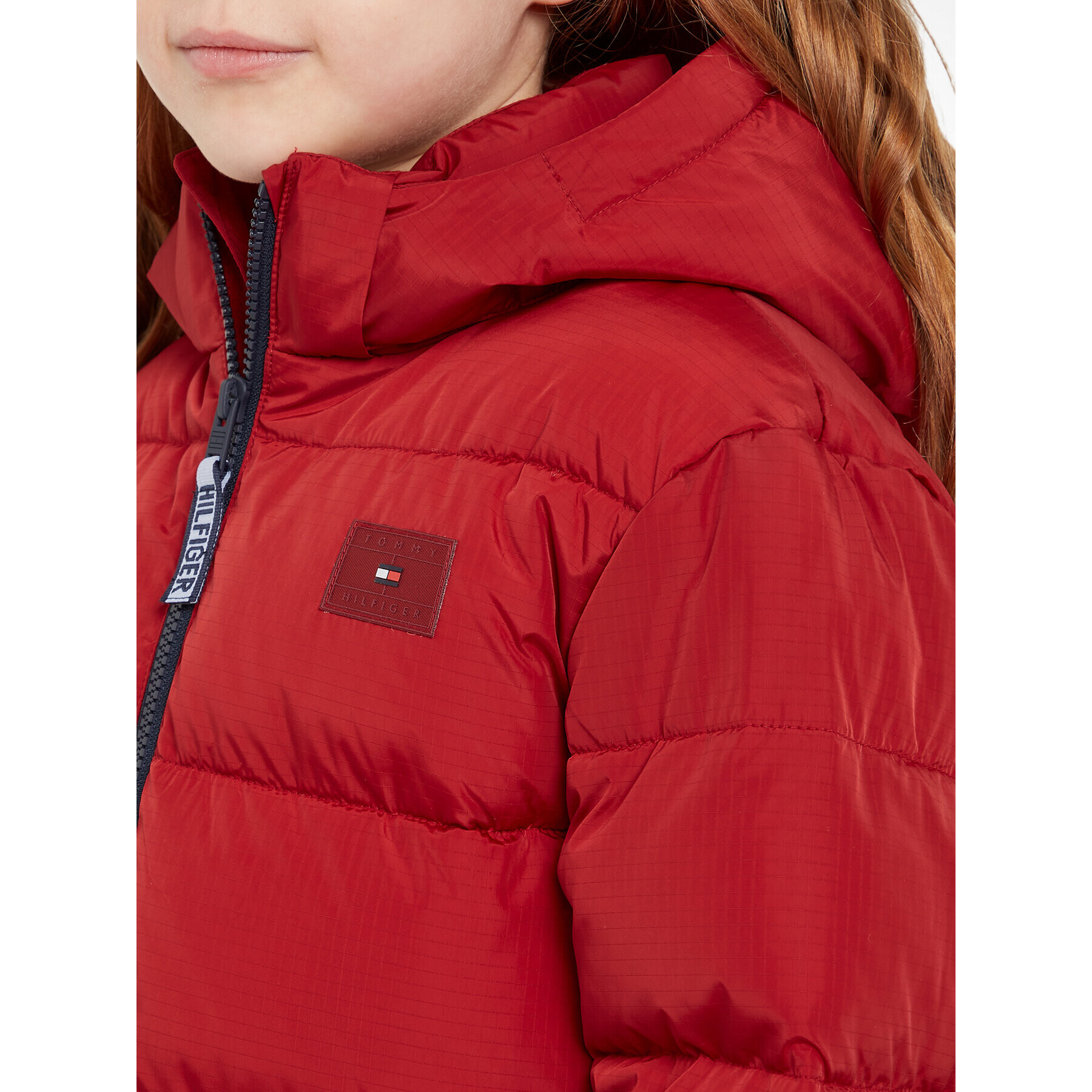 Tommy Hilfiger Пухено яке Alaska KS0KS00402 D Бордо Regular Fit - Pepit.bg