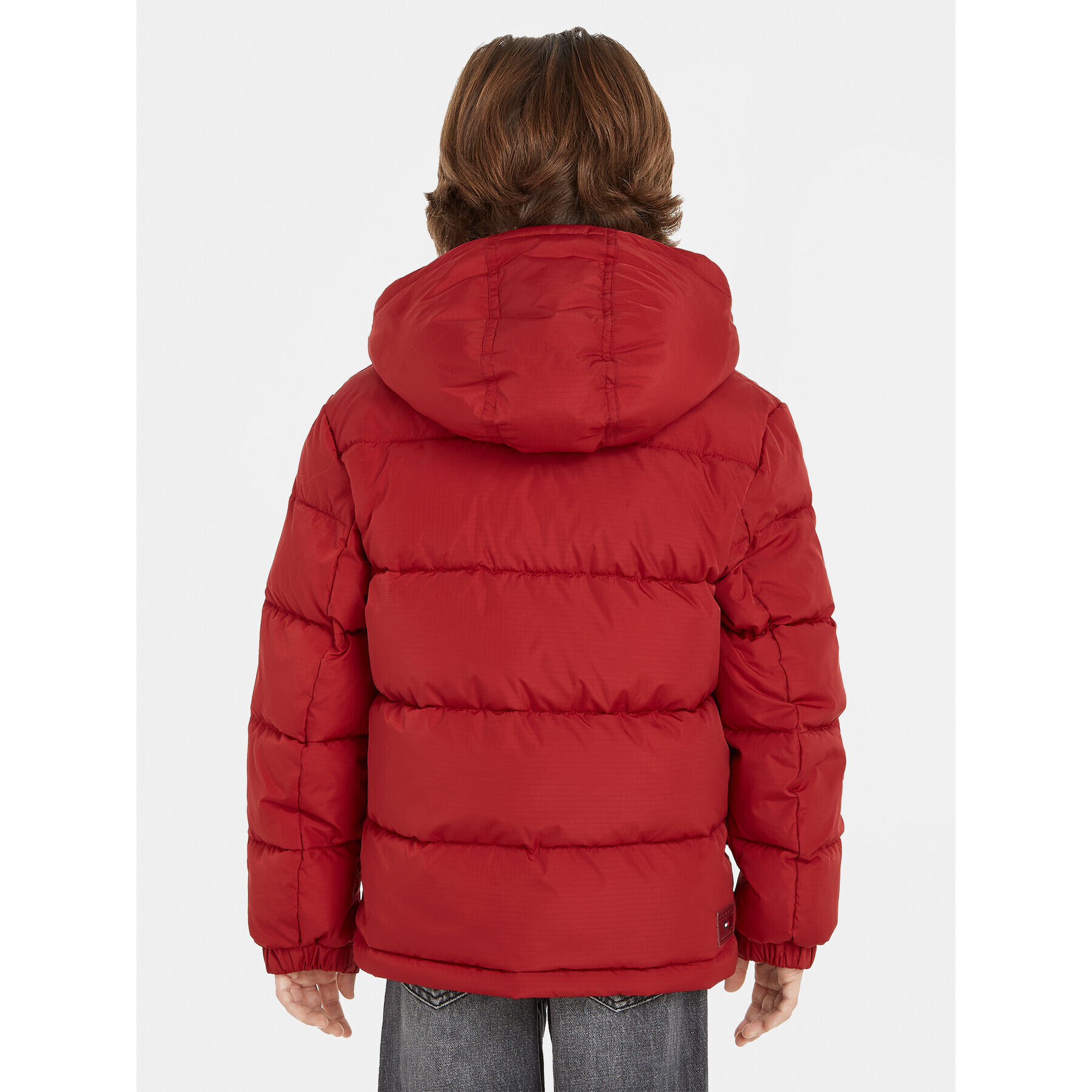 Tommy Hilfiger Пухено яке Alaska KS0KS00402 M Бордо Regular Fit - Pepit.bg