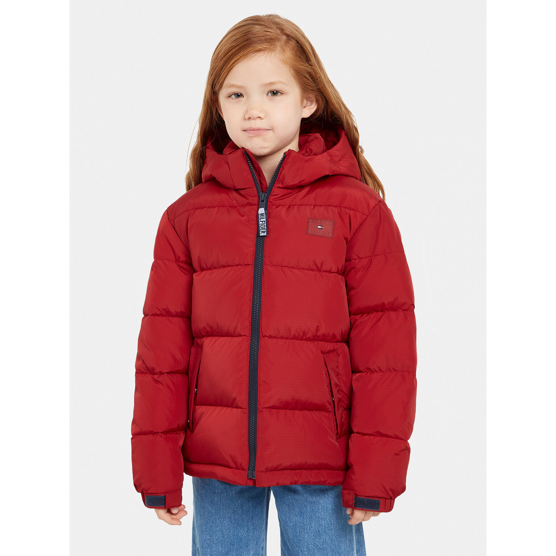 Tommy Hilfiger Пухено яке Alaska KS0KS00402 M Бордо Regular Fit - Pepit.bg