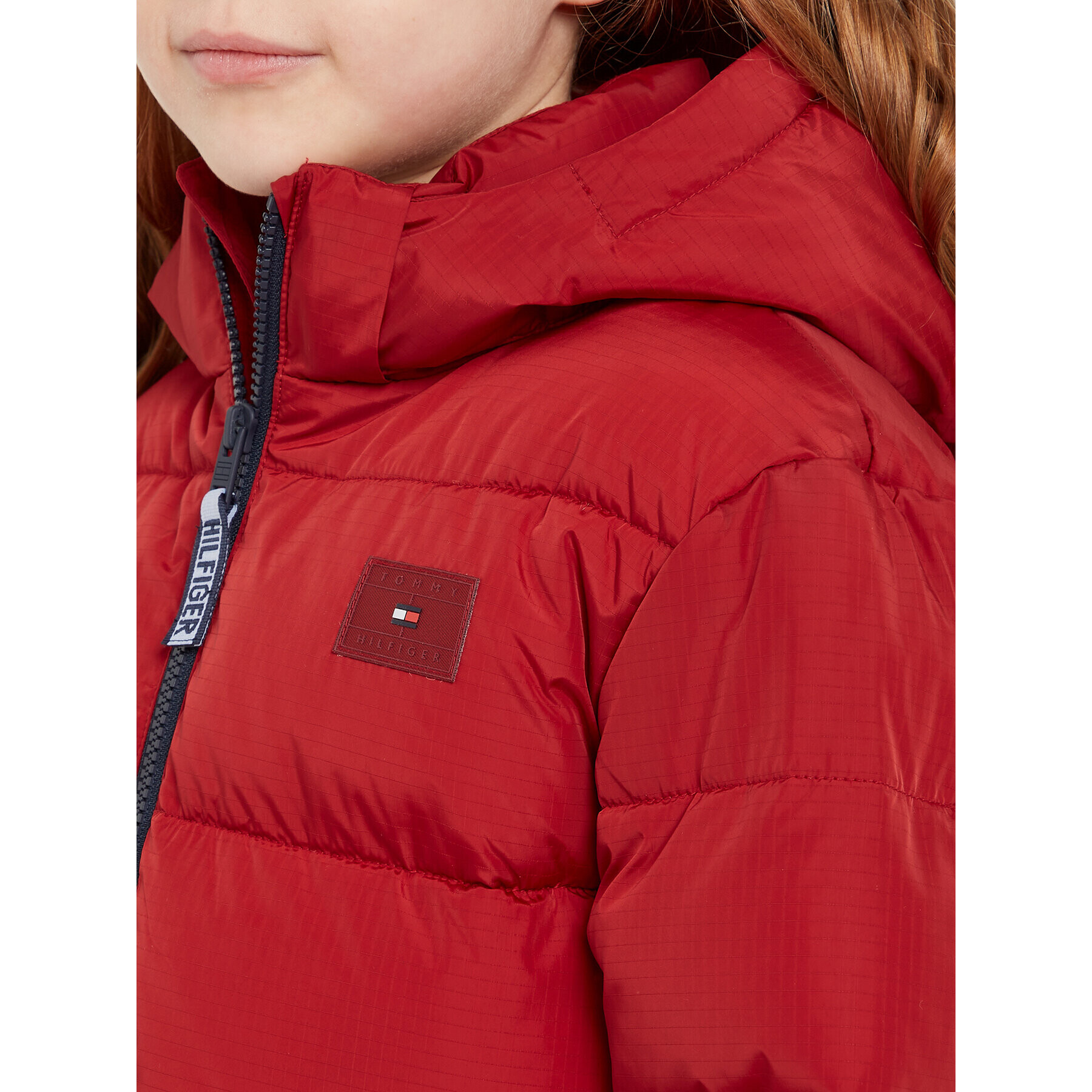 Tommy Hilfiger Пухено яке Alaska KS0KS00402 M Бордо Regular Fit - Pepit.bg