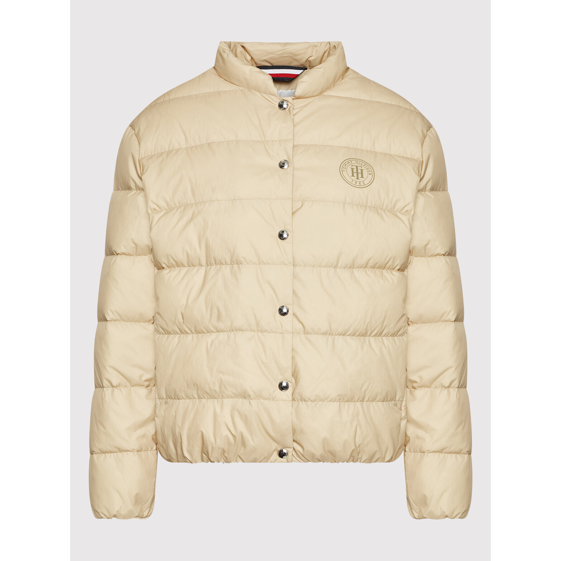 Tommy Hilfiger Пухено яке Chic WW0WW34010 Бежов Regular Fit - Pepit.bg