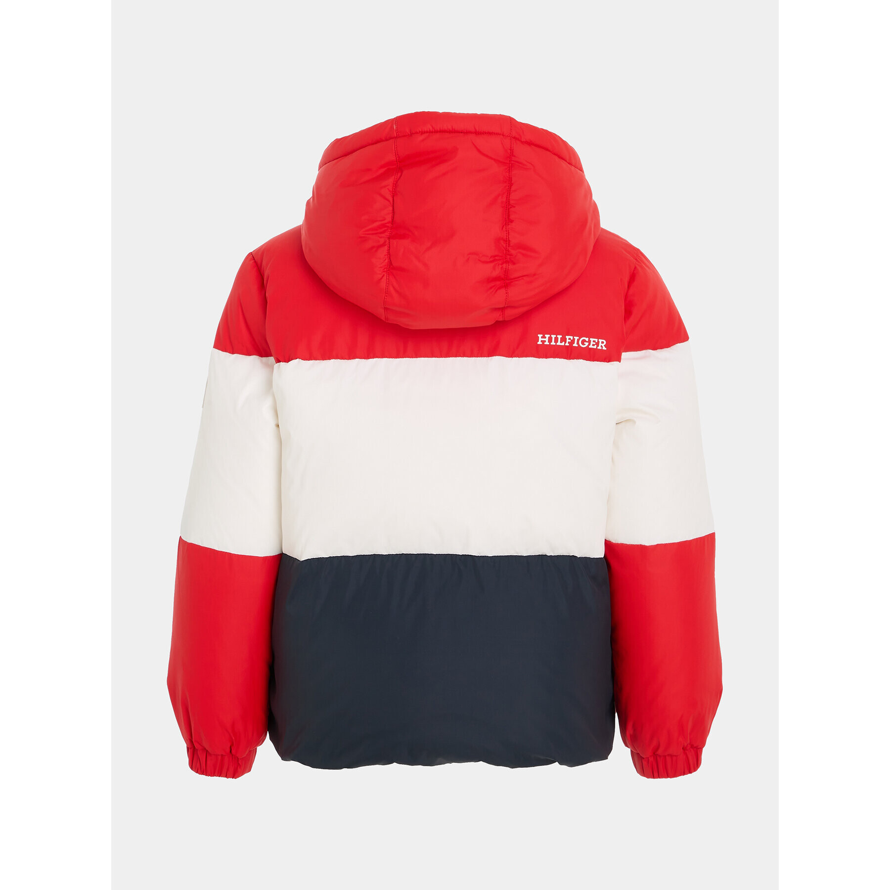 Tommy Hilfiger Пухено яке Essential Colorblock KB0KB08559 S Червен Regular Fit - Pepit.bg